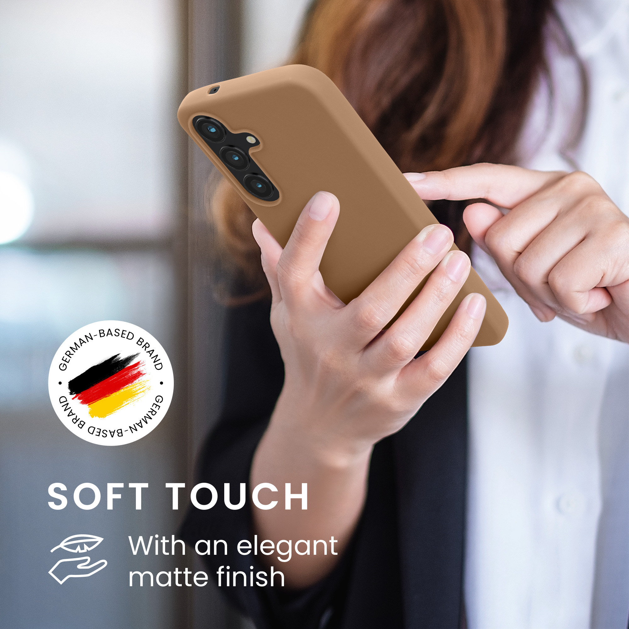 Pouzdro pro Samsung Galaxy S25 kwmobile TPU - kapučínová