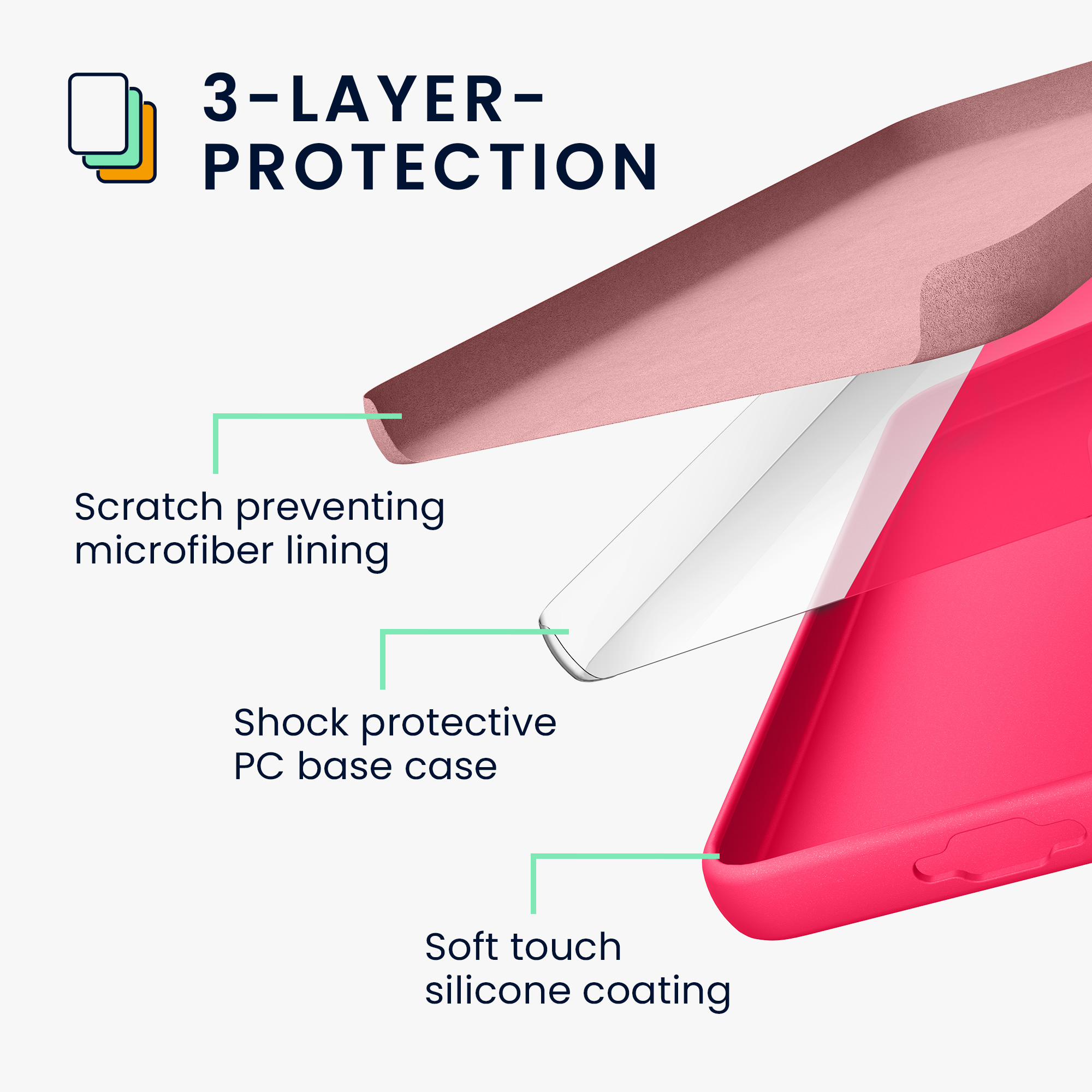 Kryt na mobil Samsung Galaxy A55 5G kwmobile TPU Neonová růžová