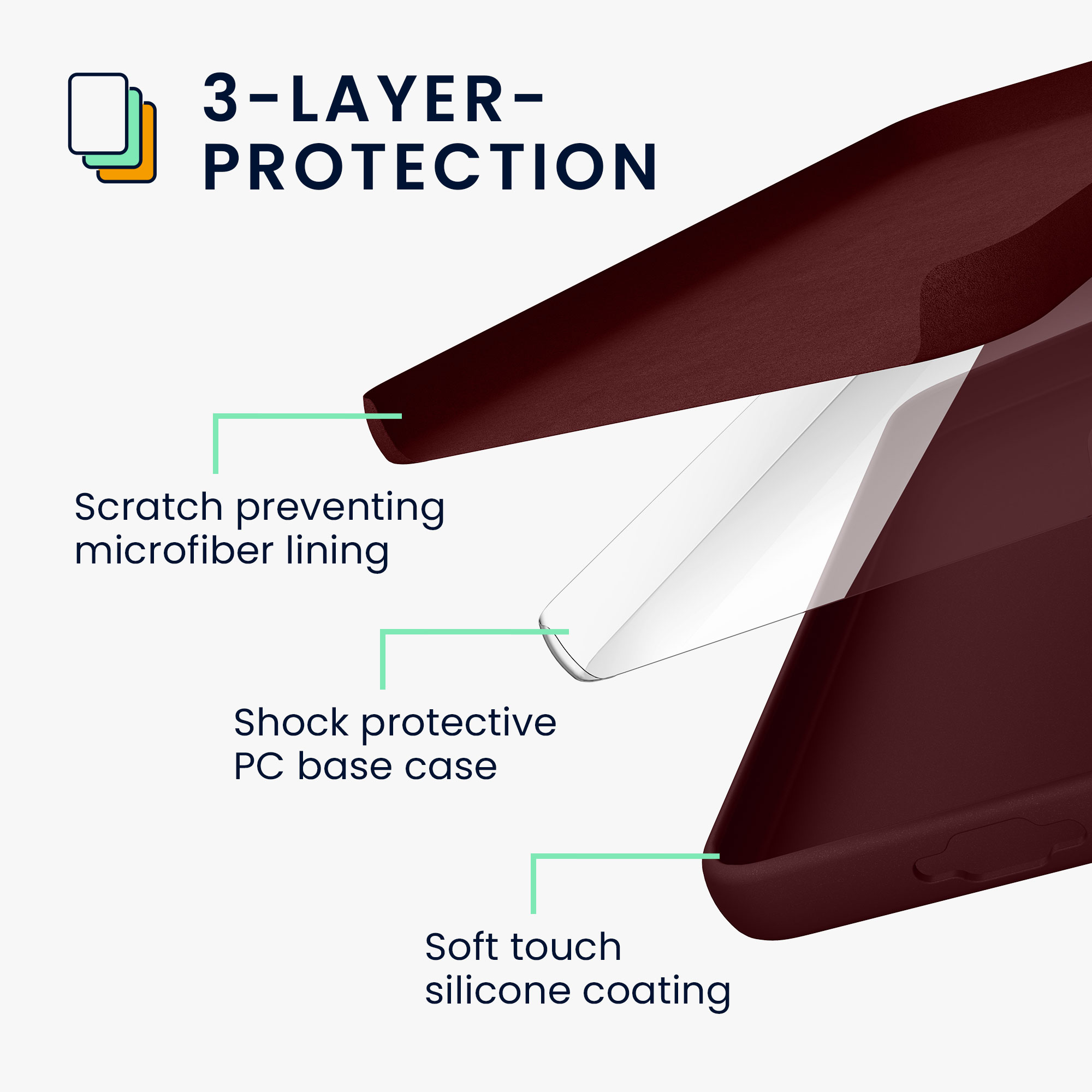 Kryt na mobil Samsung Galaxy A55 5G kwmobile TPU Bordeaux fialová