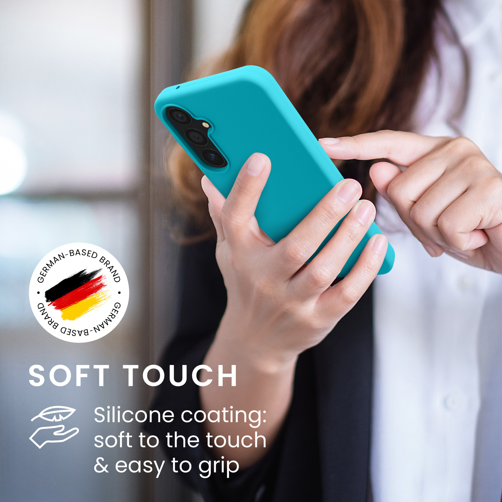 Kryt na mobil Samsung Galaxy A55 5G kwmobile TPU Chladný ledovec