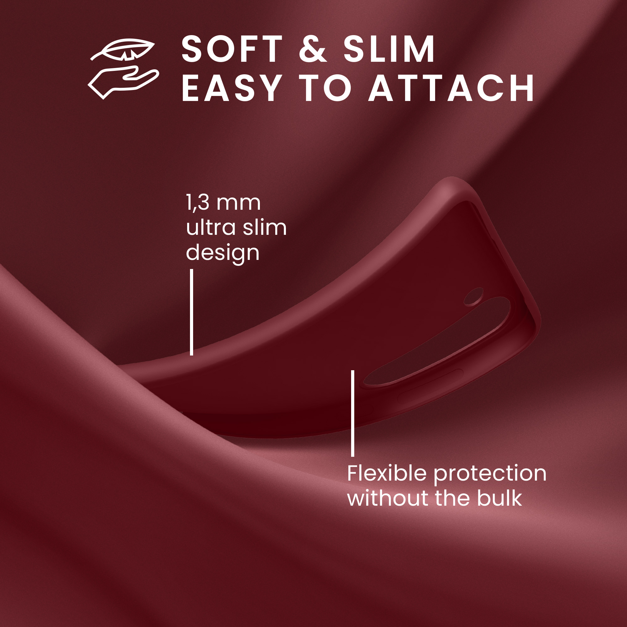 Kryt na mobil Samsung Galaxy A55 5G kwmobile TPU Bordeaux fialová