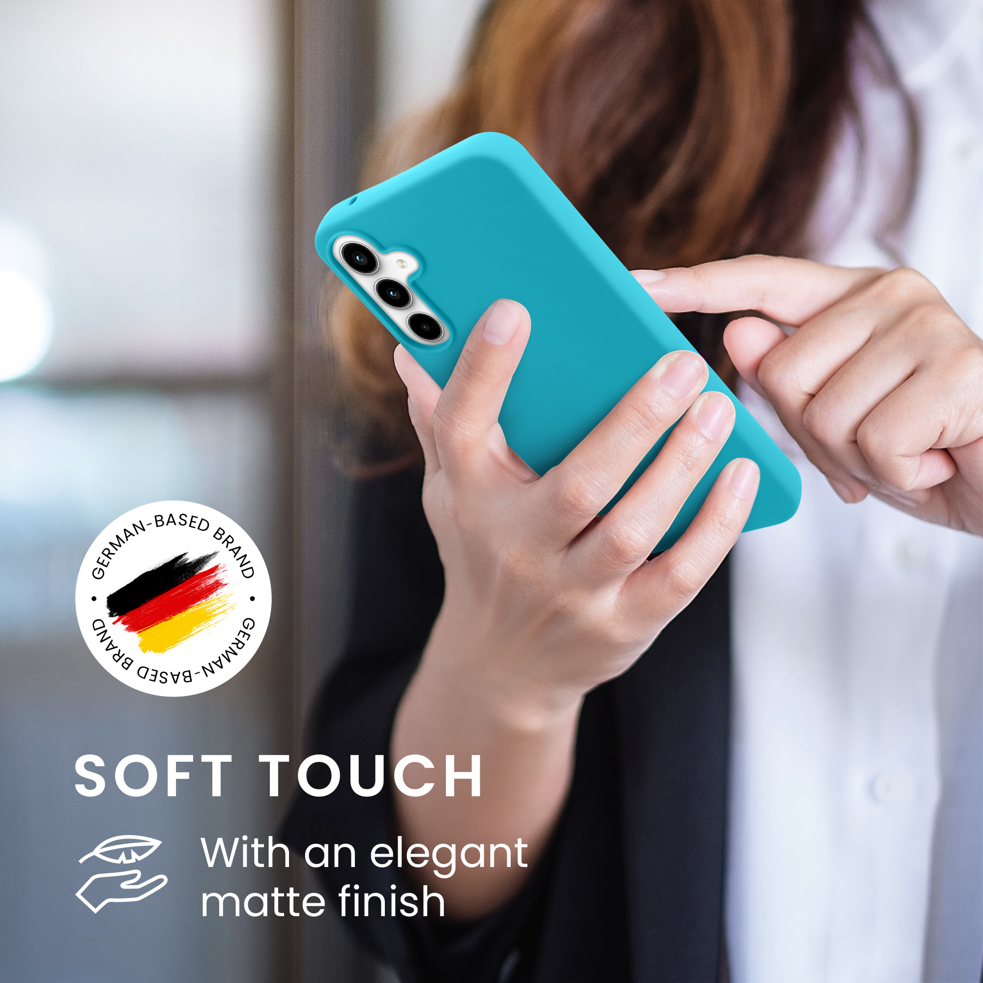 Kryt na mobil Samsung Galaxy A55 5G kwmobile TPU Chladný ledovec