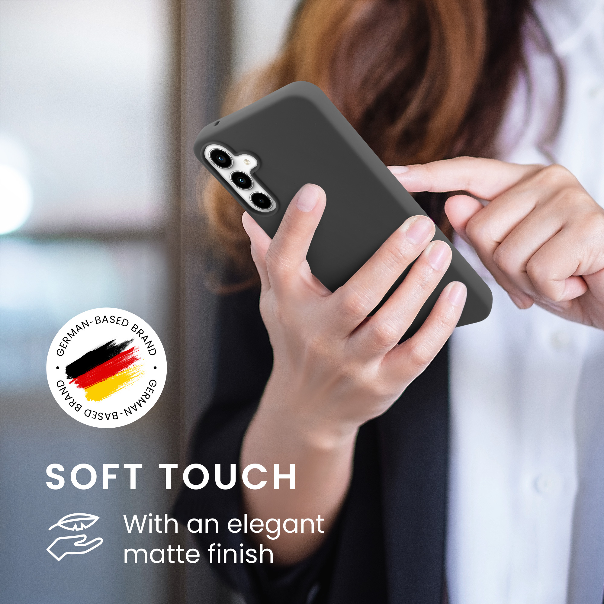 Pouzdro pro Samsung Galaxy A55 5G kwmobile TPU - tmavě šedá