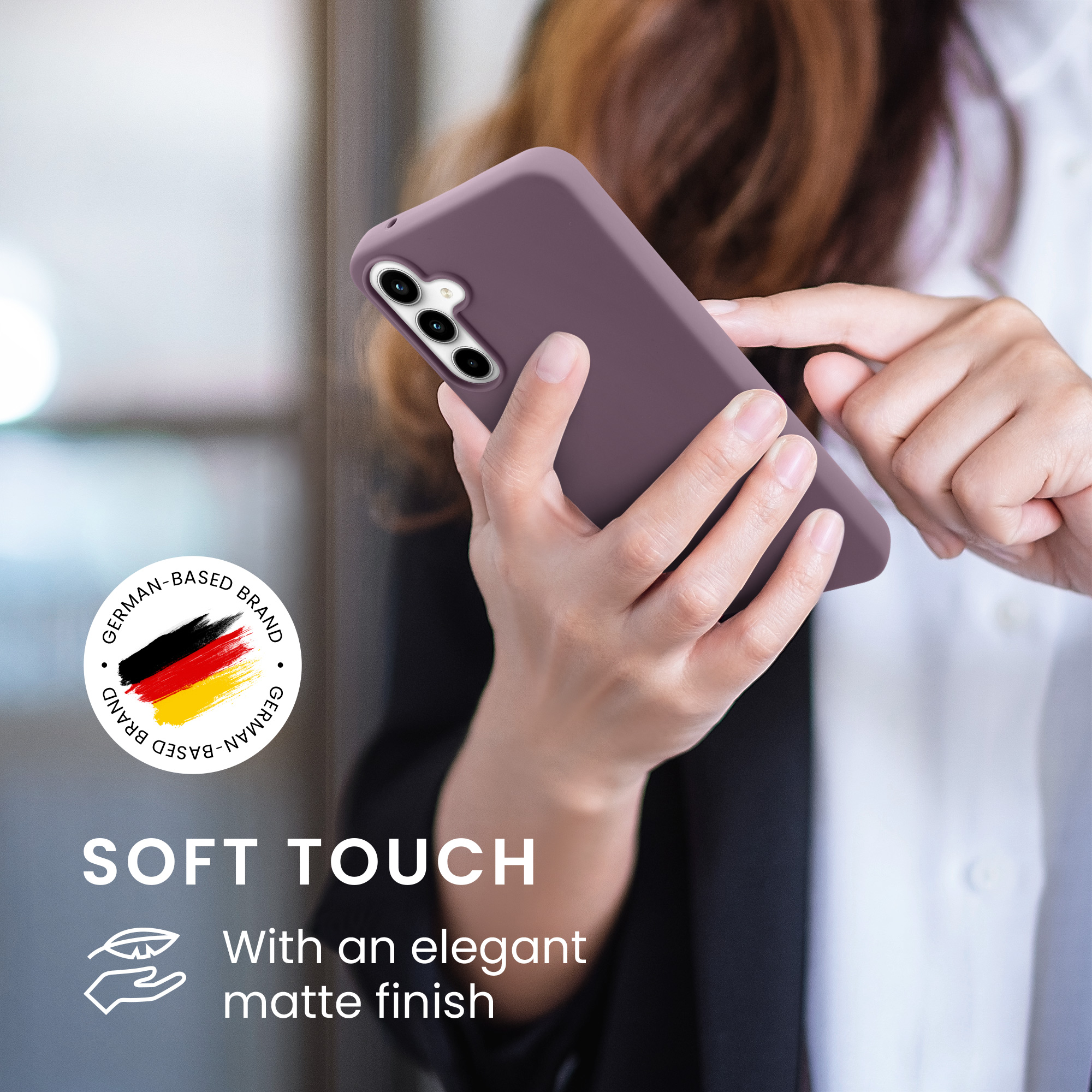 Pouzdro pro Samsung Galaxy A55 5G kwmobile TPU - pastelová kosatcová