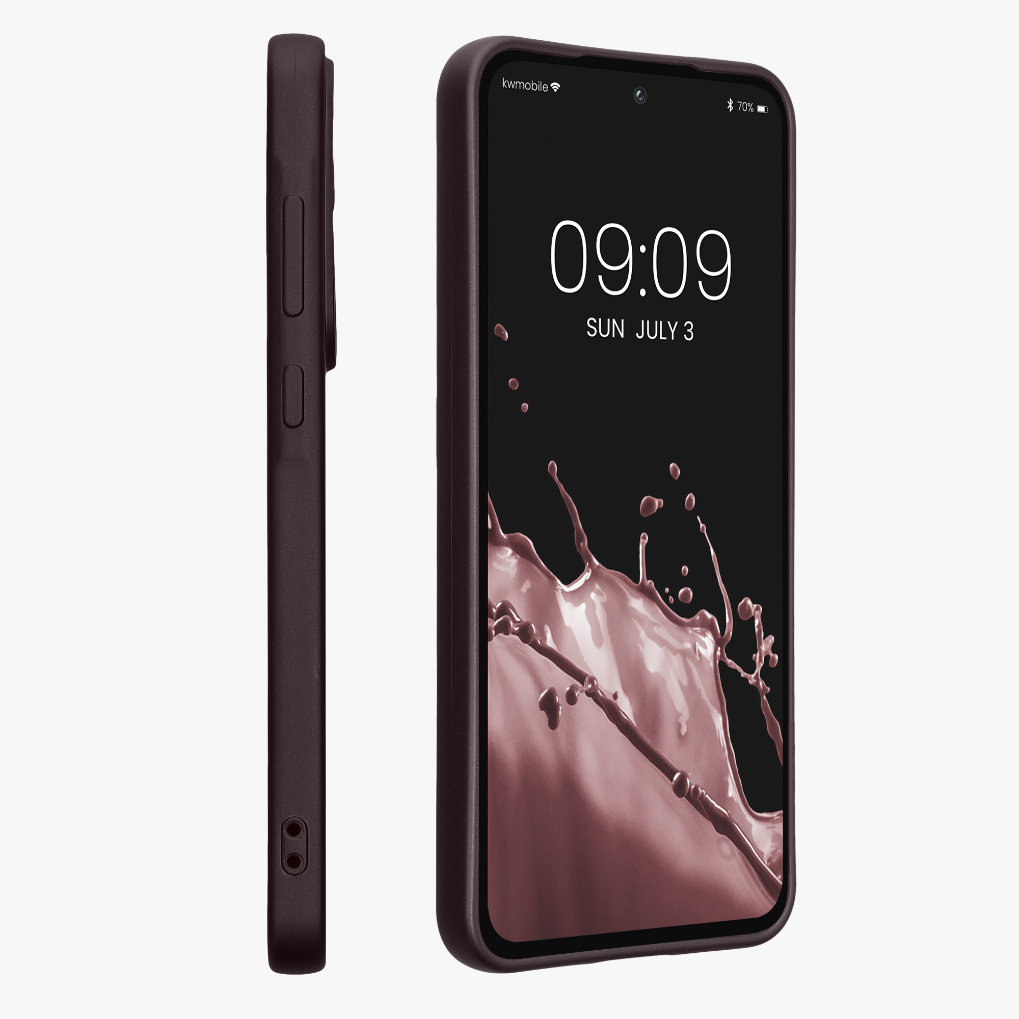 Kryt na mobil Samsung Galaxy A55 5G kwmobile TPU metalický Metalická ostružinová