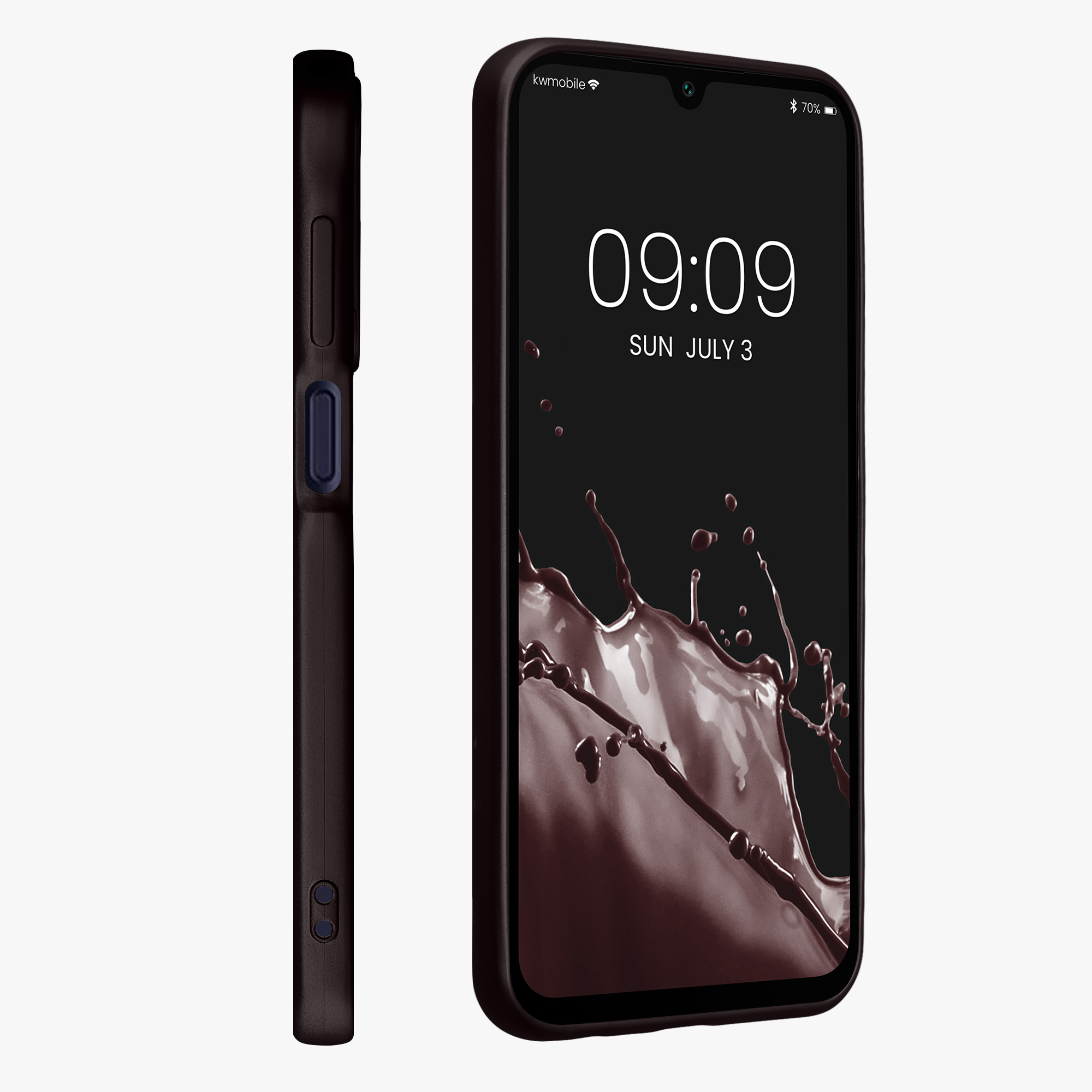 Kryt na mobil Samsung Galaxy A15 5G kwmobile TPU metalický Metalická ostružinová