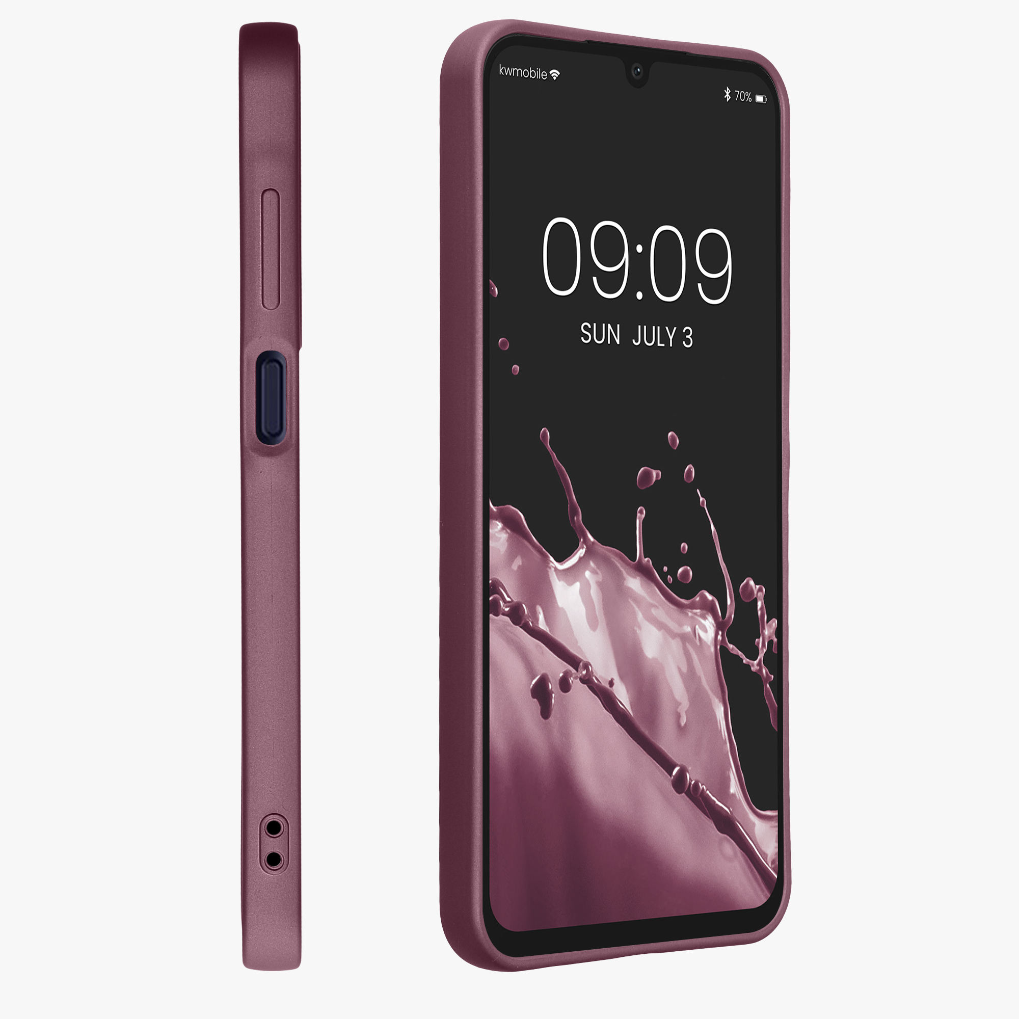 Kryt na mobil Samsung Galaxy A25 kwmobile TPU metalický Metalická levandulová