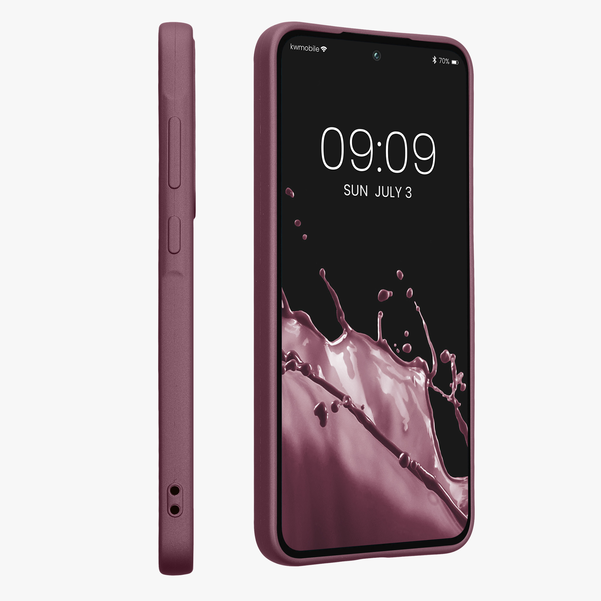 Metalický kryt na mobil Samsung Galaxy A35 kwmobile metalicky levandulový