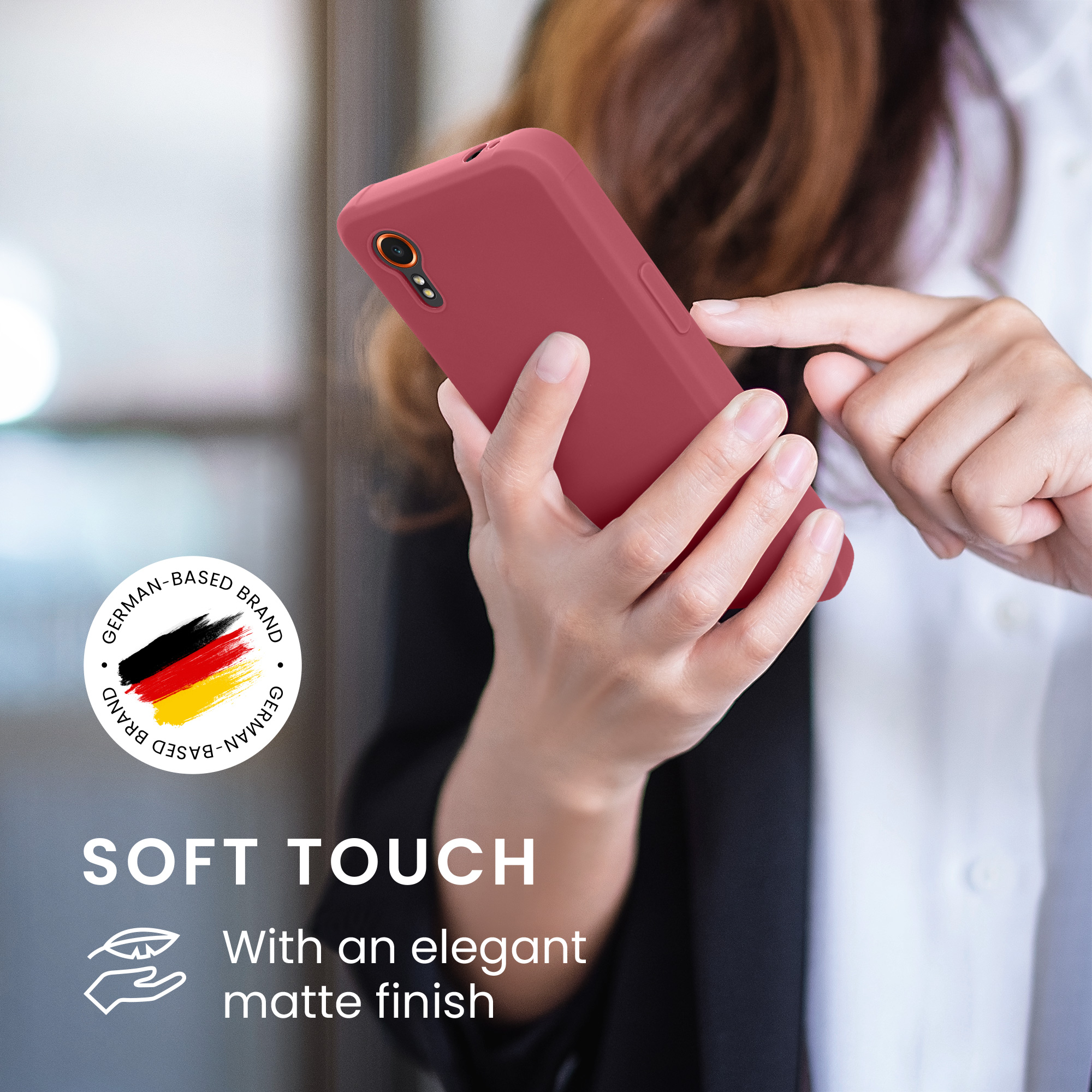 Kryt kwmobile pro Samsung Galaxy Xcover7 - tmavě růžová