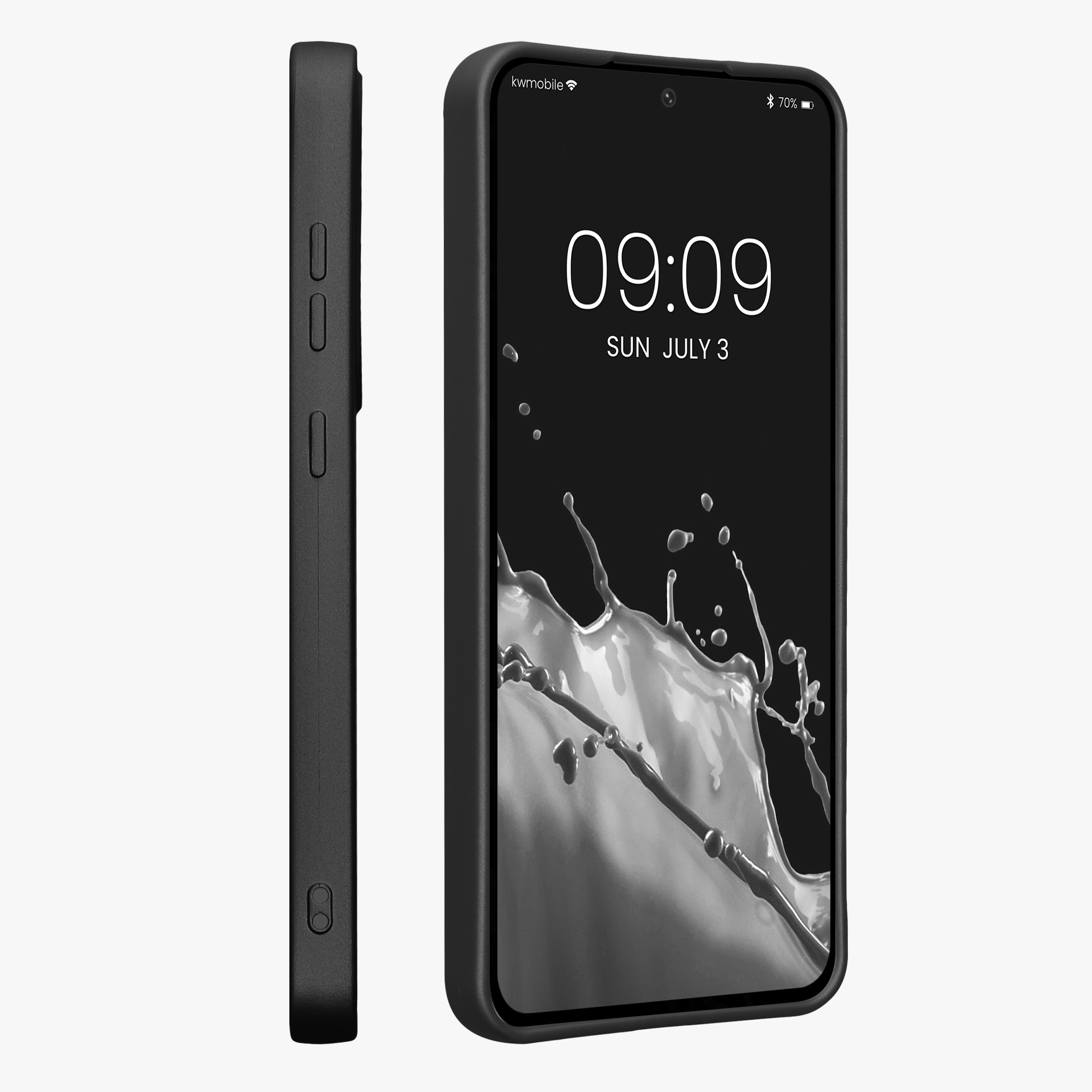 Metalický kryt na mobil Galaxy S24 FE kwmobile metalická šedá