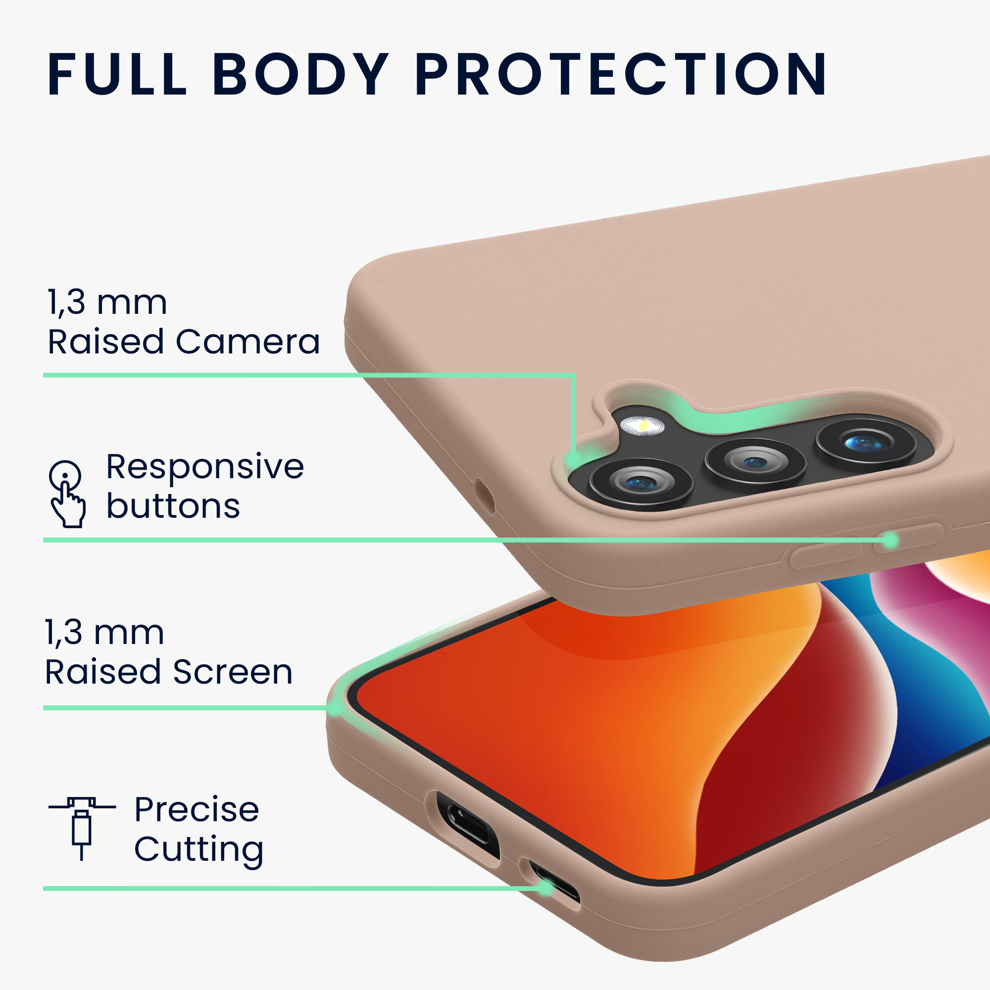 Kryt na mobil Samsung Galaxy S25 kwmobile matná starorůžová