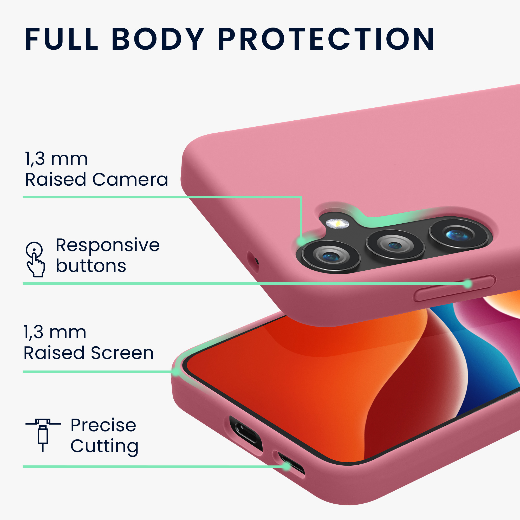 Kryt na mobil Samsung Galaxy S25 kwmobile tmavě růžová Dark Rose
