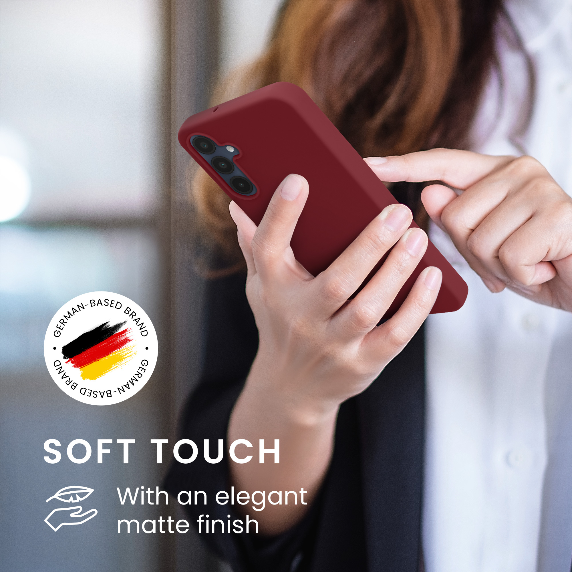 Kryt na mobil Samsung Galaxy A16 5G kwmobile TPU Bordeaux fialová