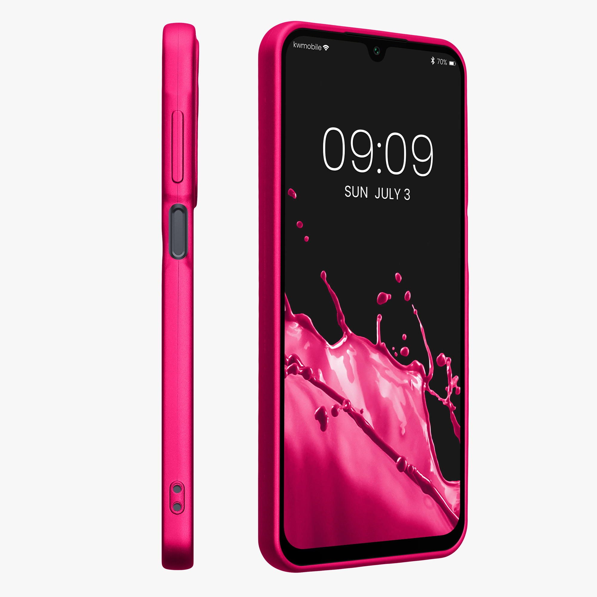Metalický kryt na mobil Samsung Galaxy A16 5G kwmobile metalicky růžový