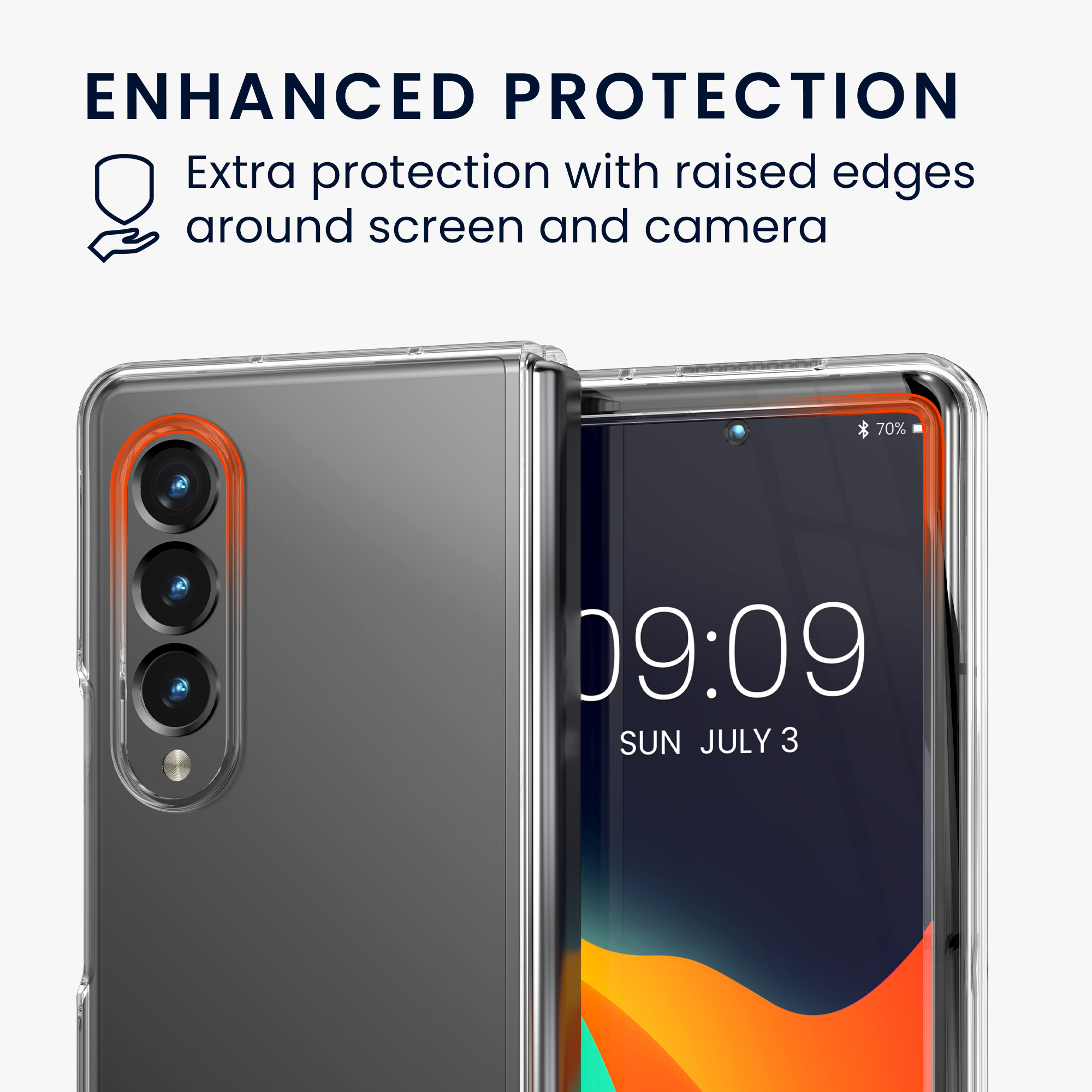 Kryt kwmobile pro Samsung Galaxy Z Fold 3 5G - čirá