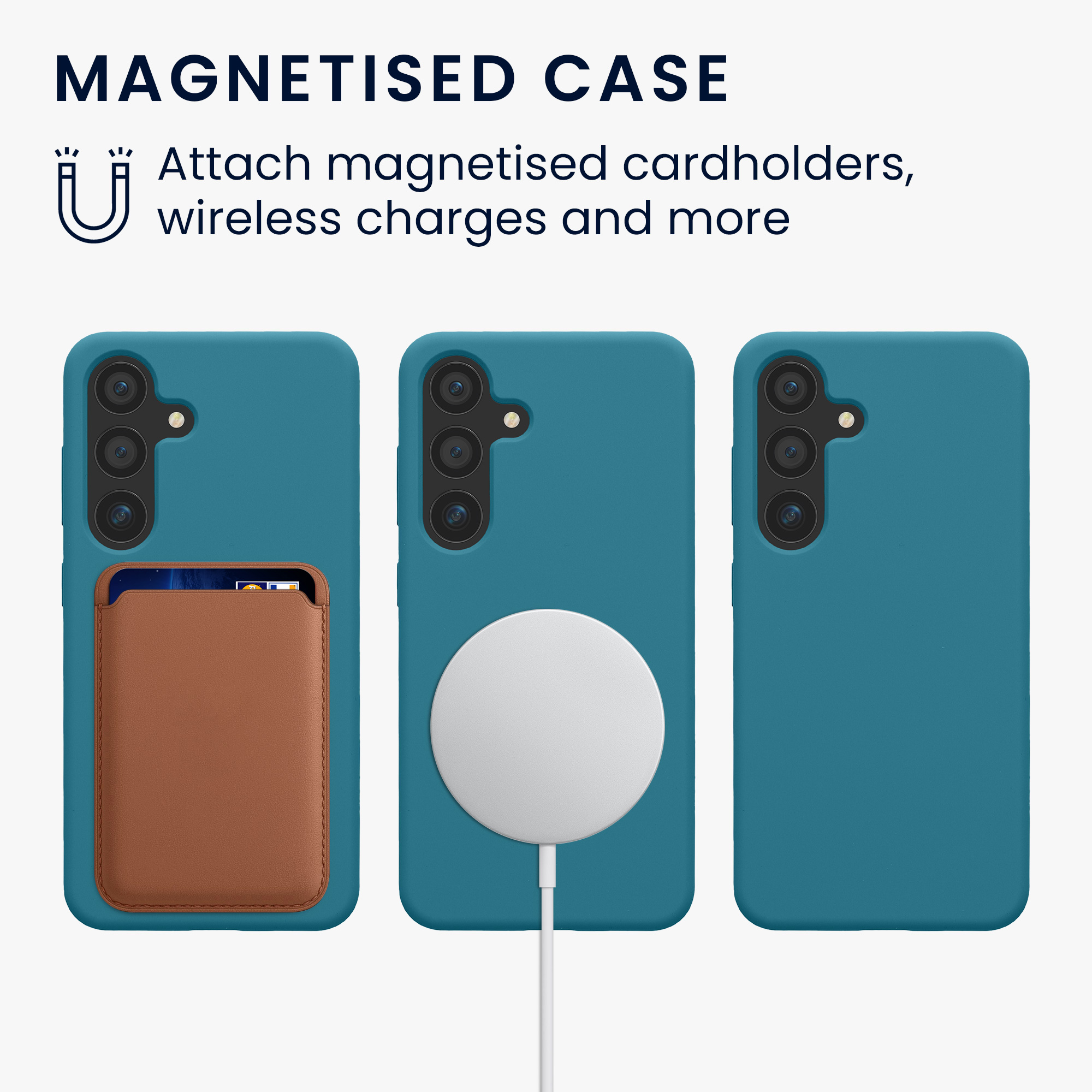 MagSafe kryt Samsung Galaxy S25 kwmobile matná petrolejová Teal Matte