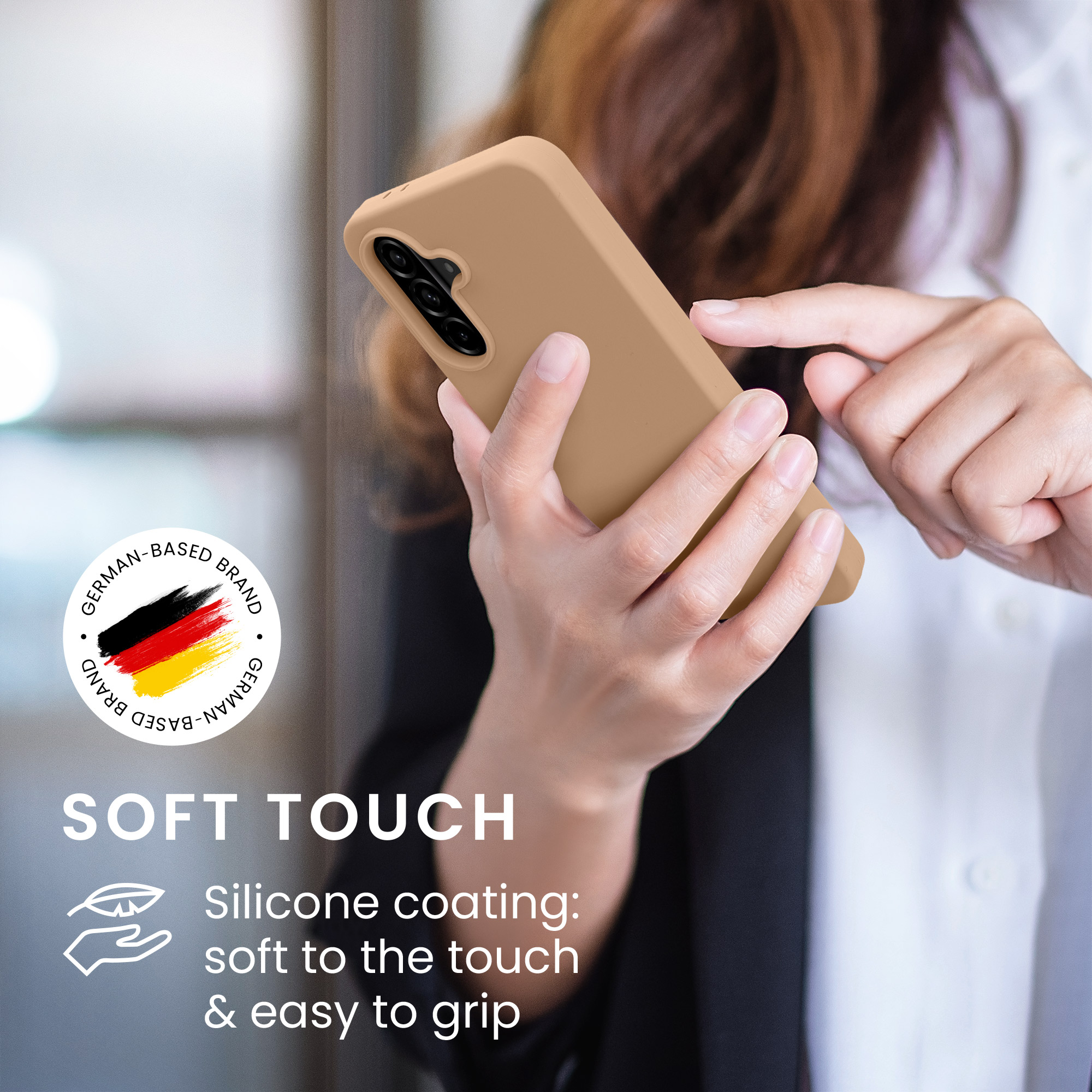 Kryt na mobil Samsung Galaxy A56 5G kwmobile TPU Cappuccino