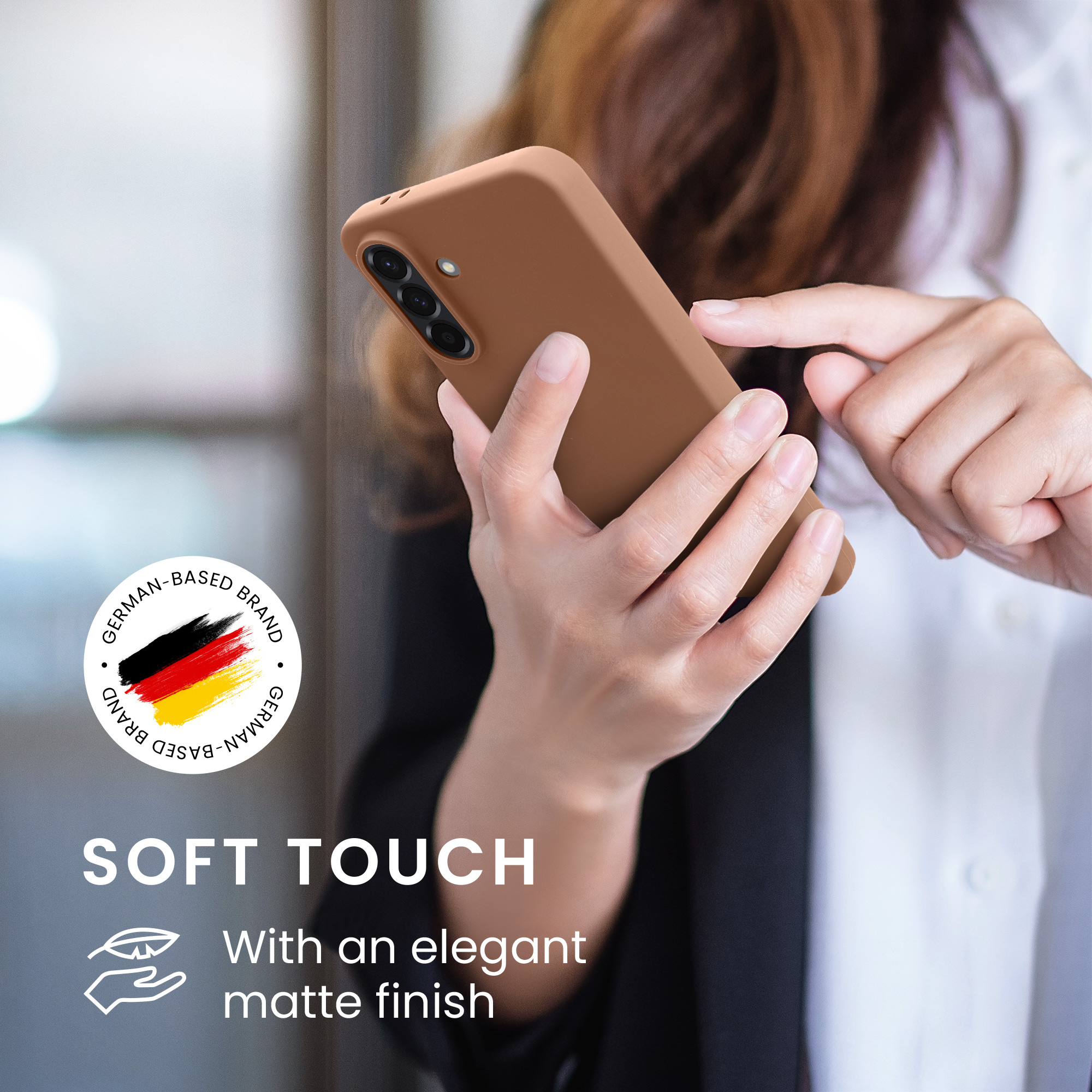 Kryt na mobil Samsung Galaxy A56 5G kwmobile TPU Cappuccino