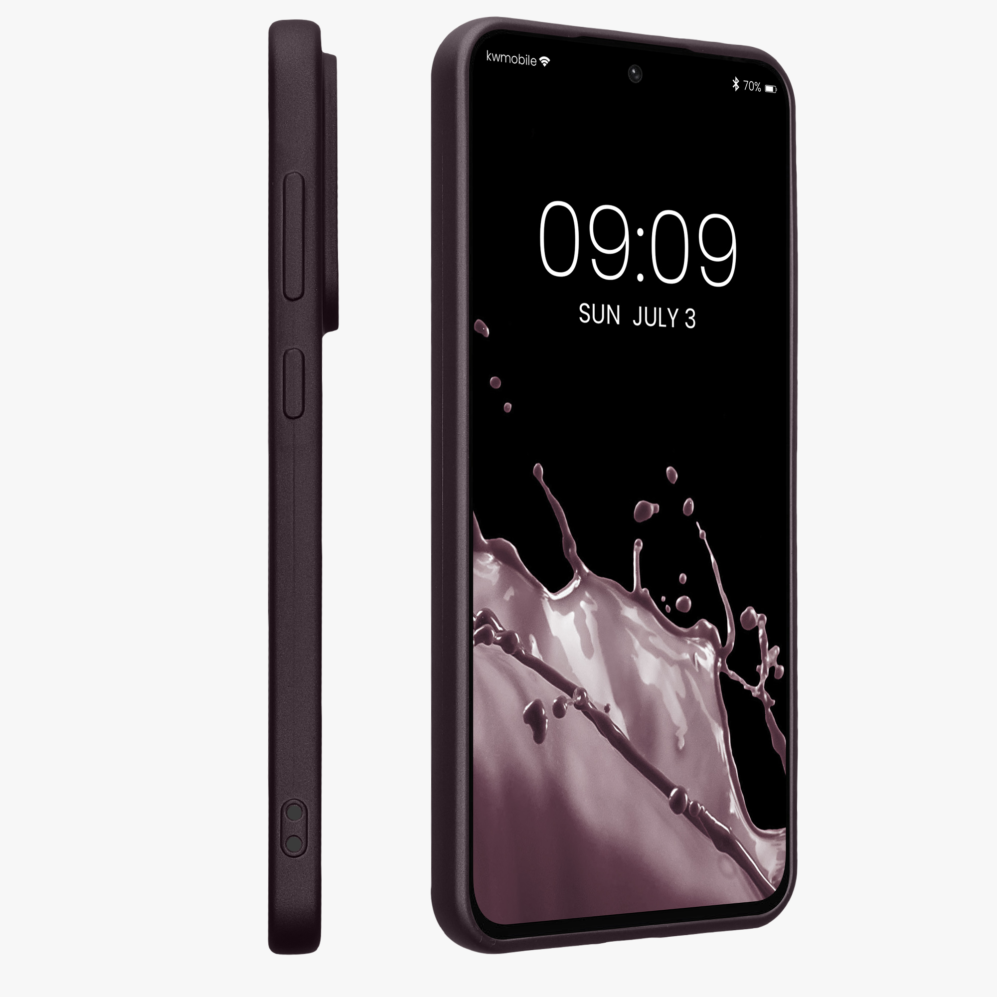 Kryt na mobil Samsung Galaxy A56 5G kwmobile TPU metalický Metalická ostružinová