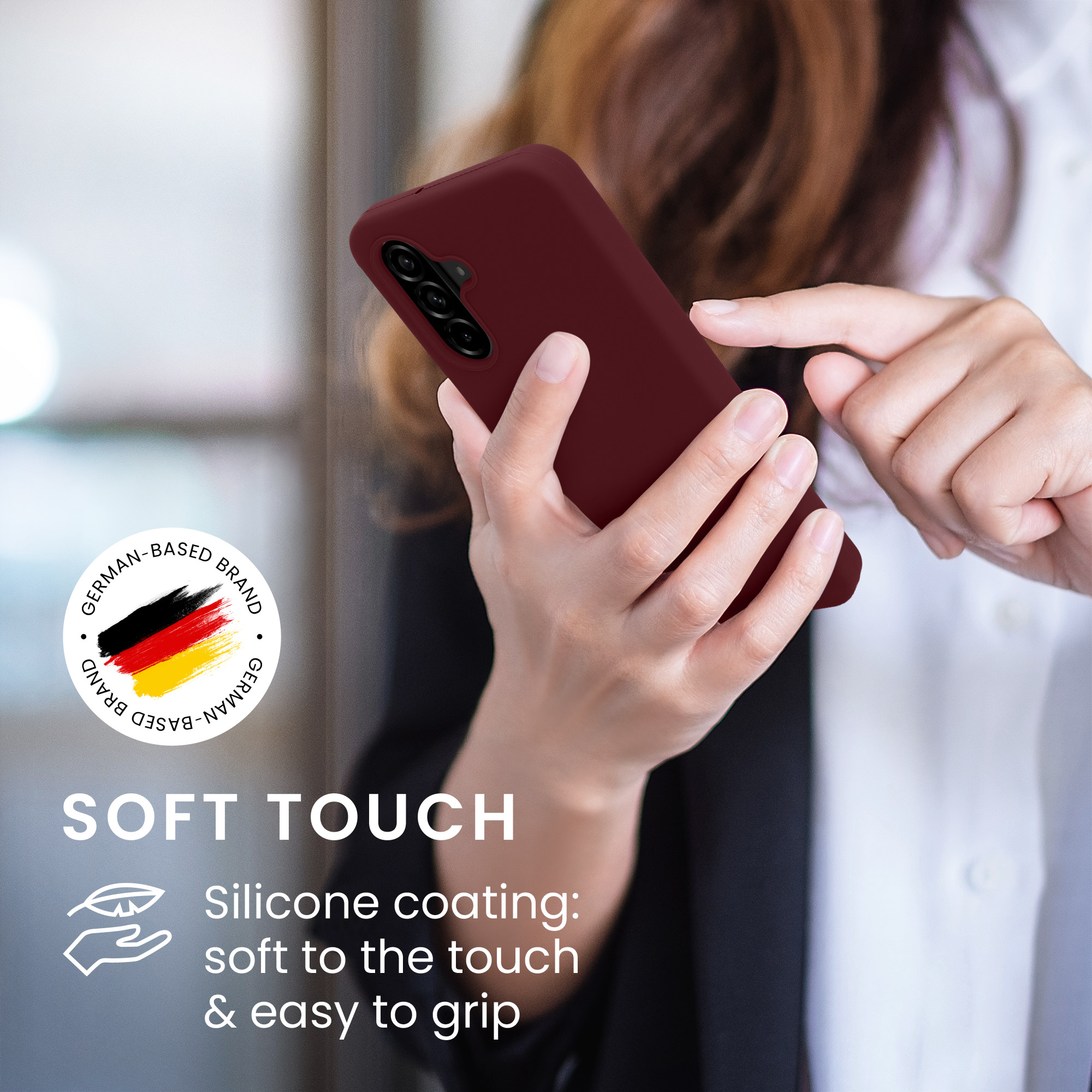 Kryt na mobil Samsung Galaxy A26 5G kwmobile TPU Bordeaux fialová