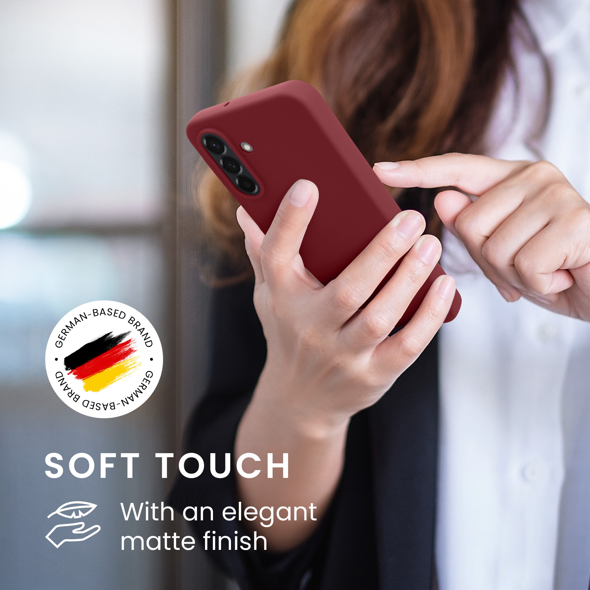 Kryt na mobil Samsung Galaxy A26 5G kwmobile TPU Bordeaux fialová