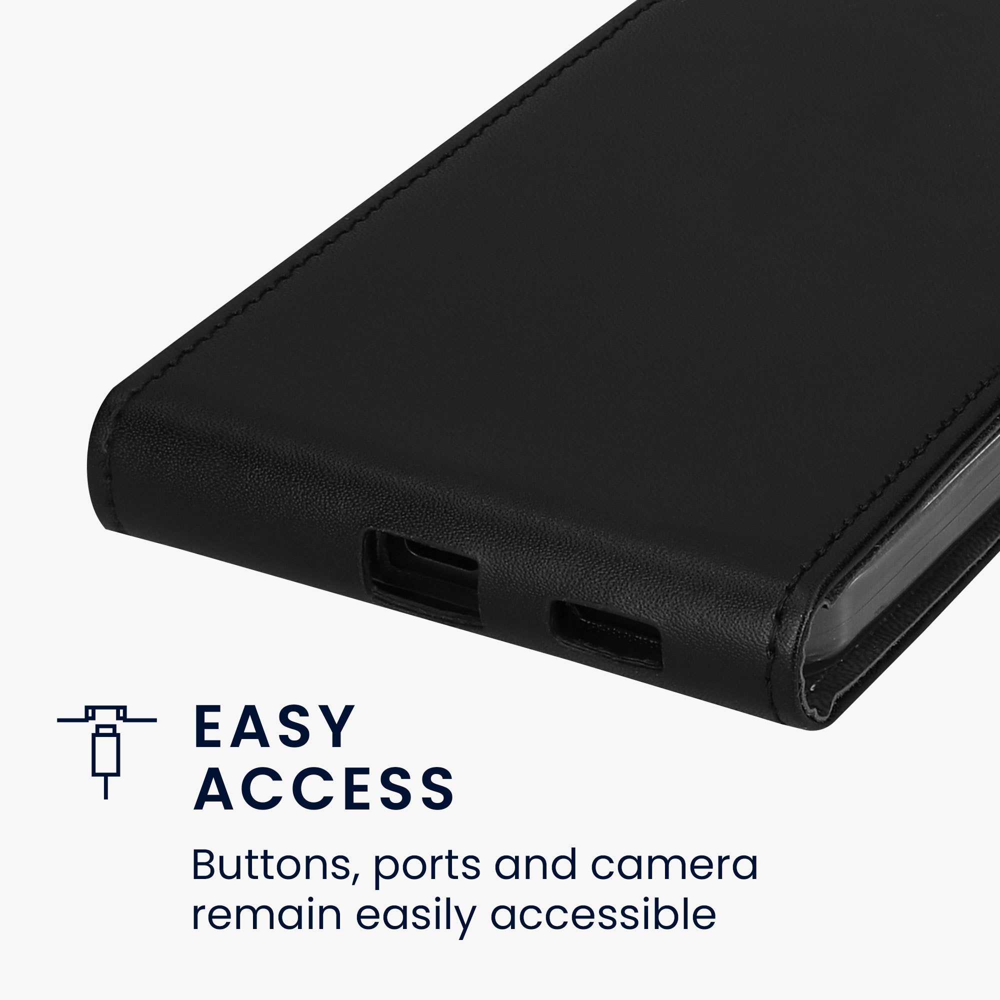 Flip pouzdro na mobil Samsung Galaxy A36 5G - kwmobile Vertical černé