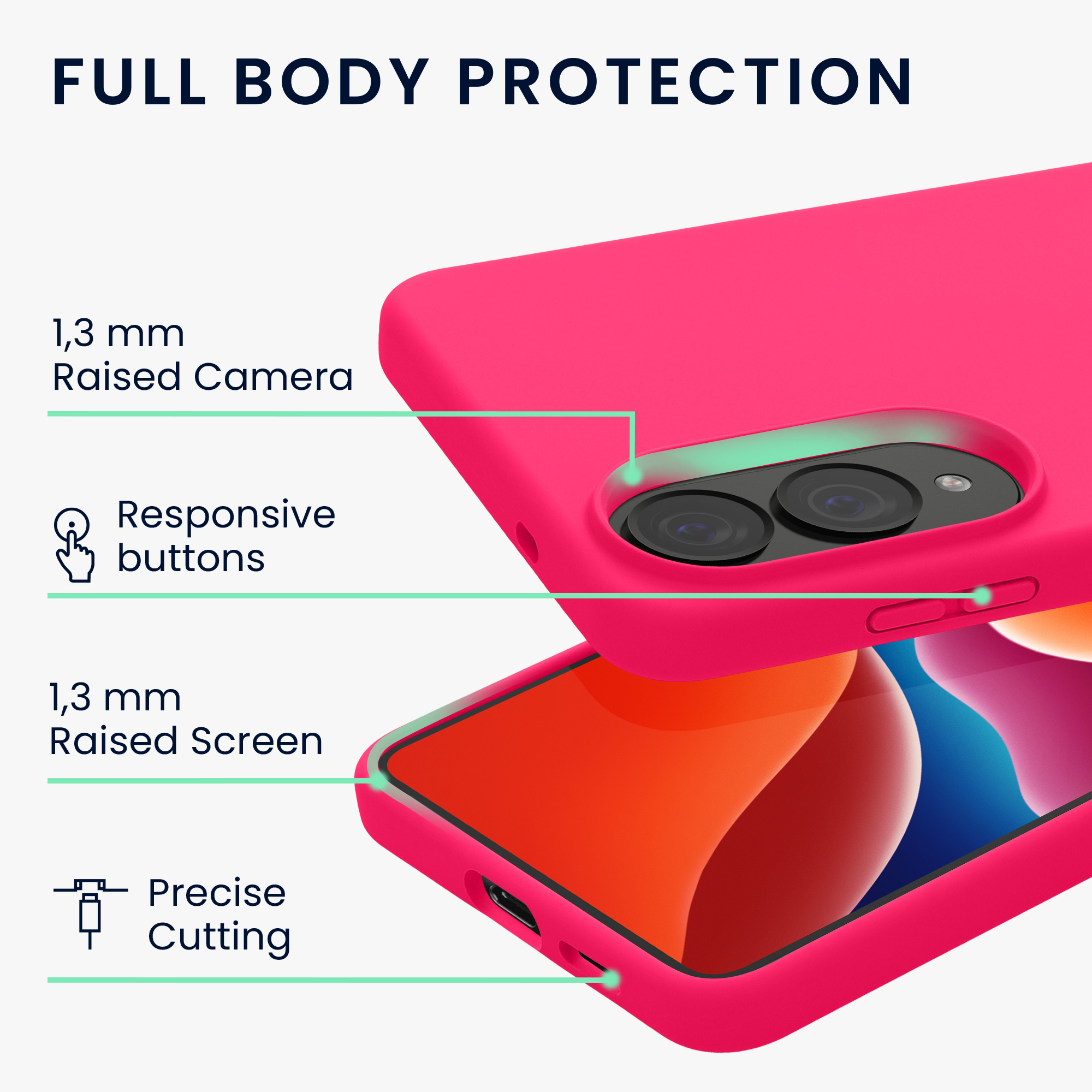 Kryt na mobil Samsung Galaxy S25 Edge kwmobile neonově růžová