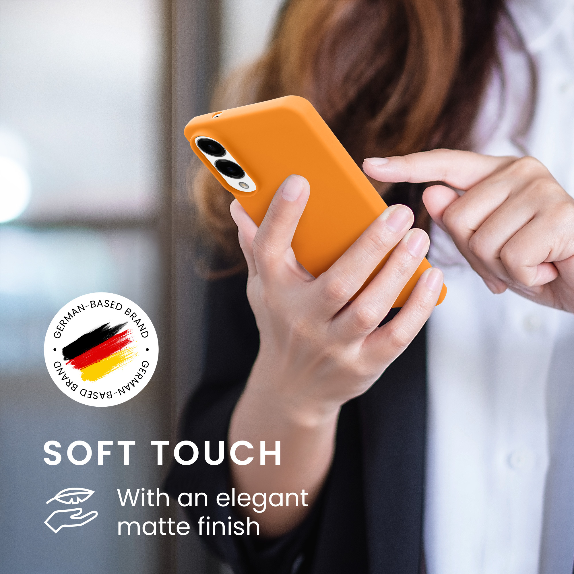 Kryt na mobil Samsung Galaxy S25 Edge kwmobile oranžová Fruity Orange