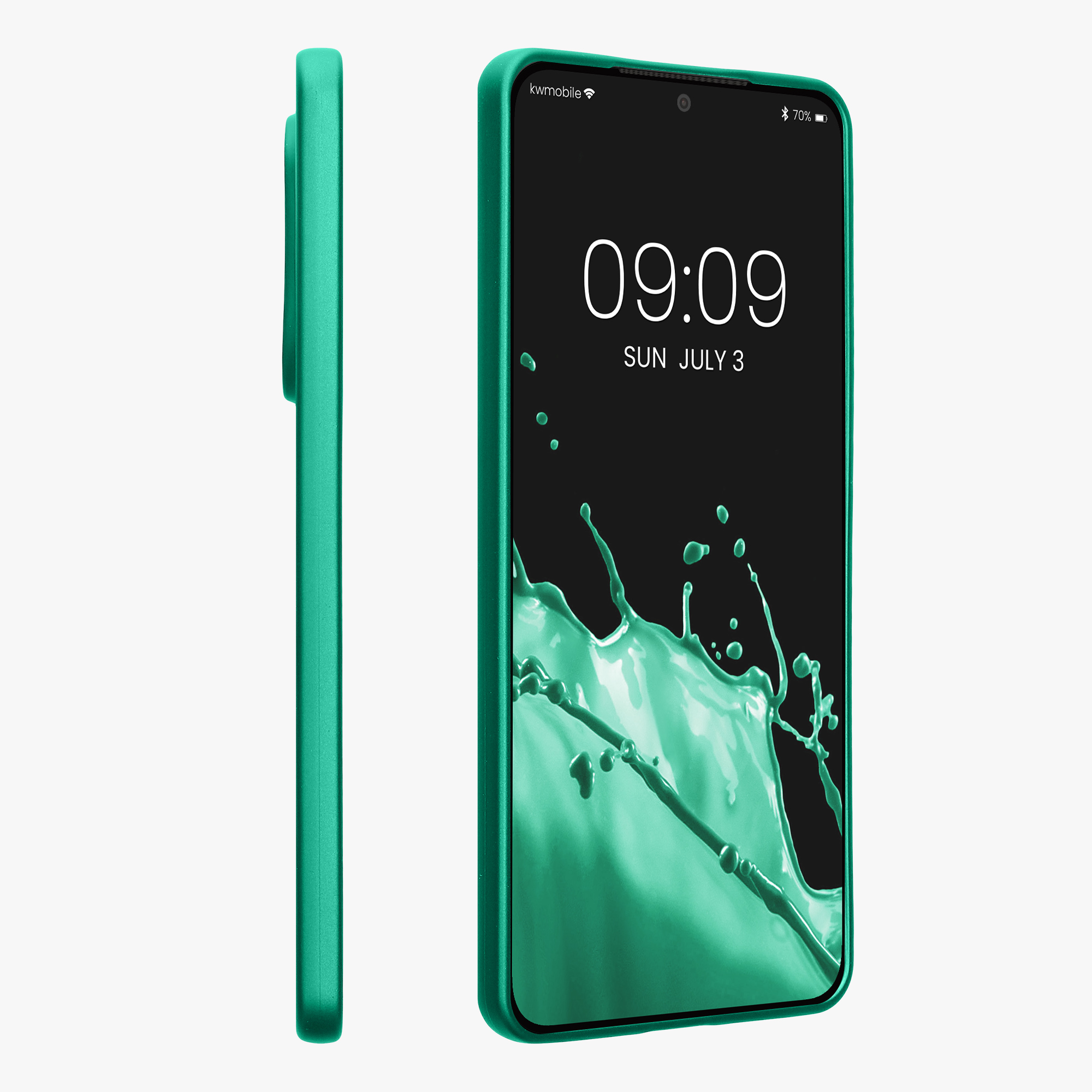 Metalický kryt Samsung Galaxy S25 Edge kwmobile tmavě metalická zelená