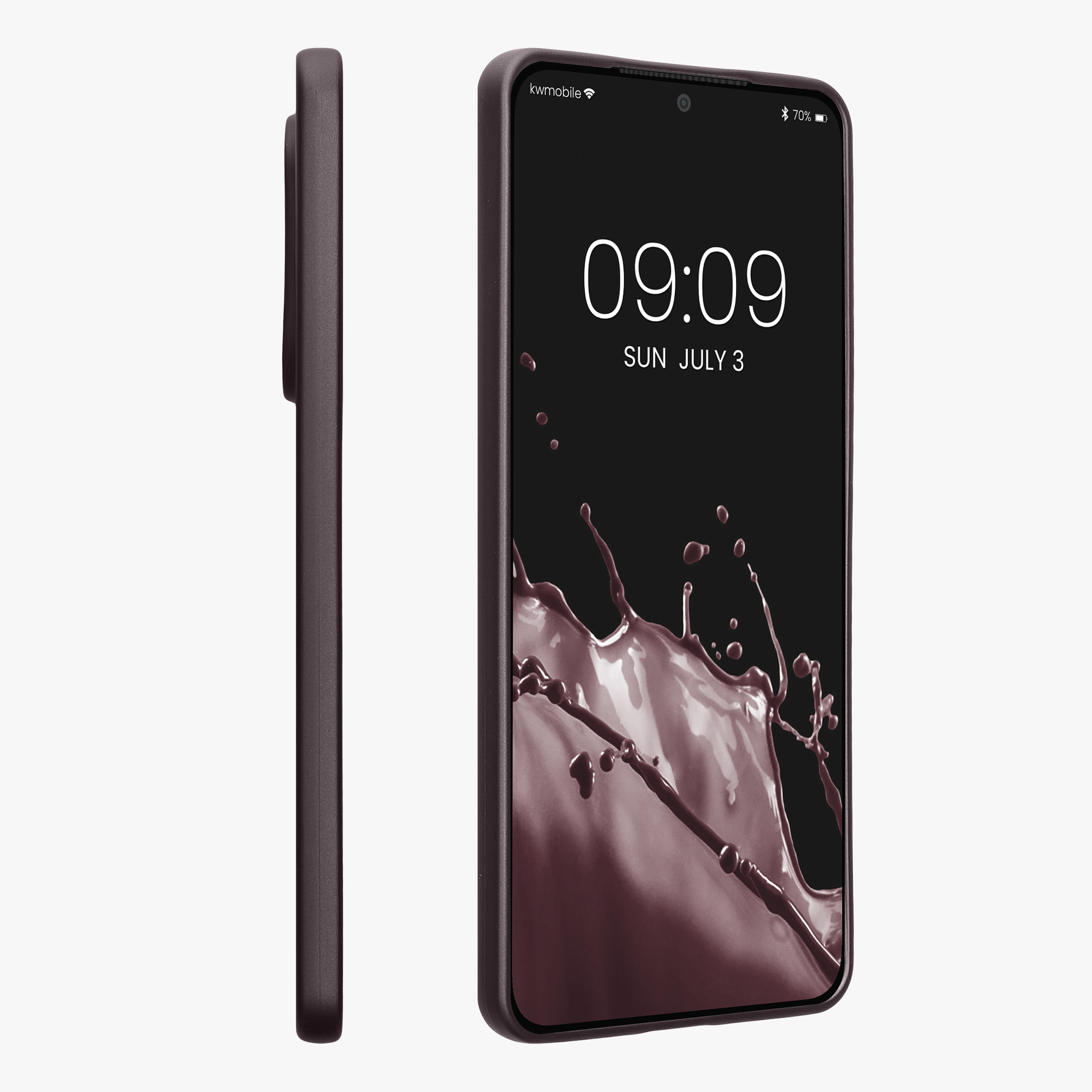 Metalický kryt Samsung Galaxy S25 Edge kwmobile metalická berry