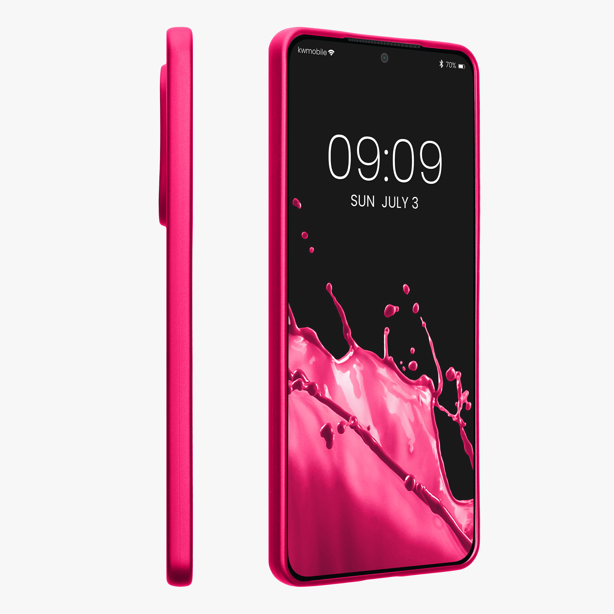 Kryt na mobil Samsung Galaxy S25 Edge kwmobile metalická růžová