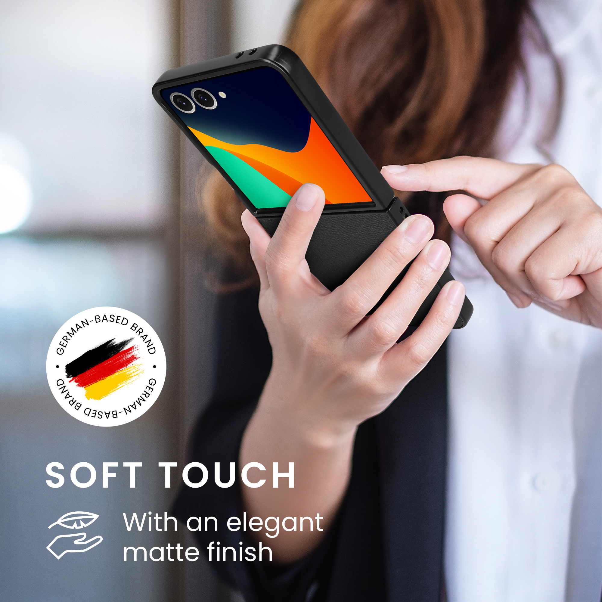 Kryt kwmobile pro Samsung Galaxy Z Flip7 - černá