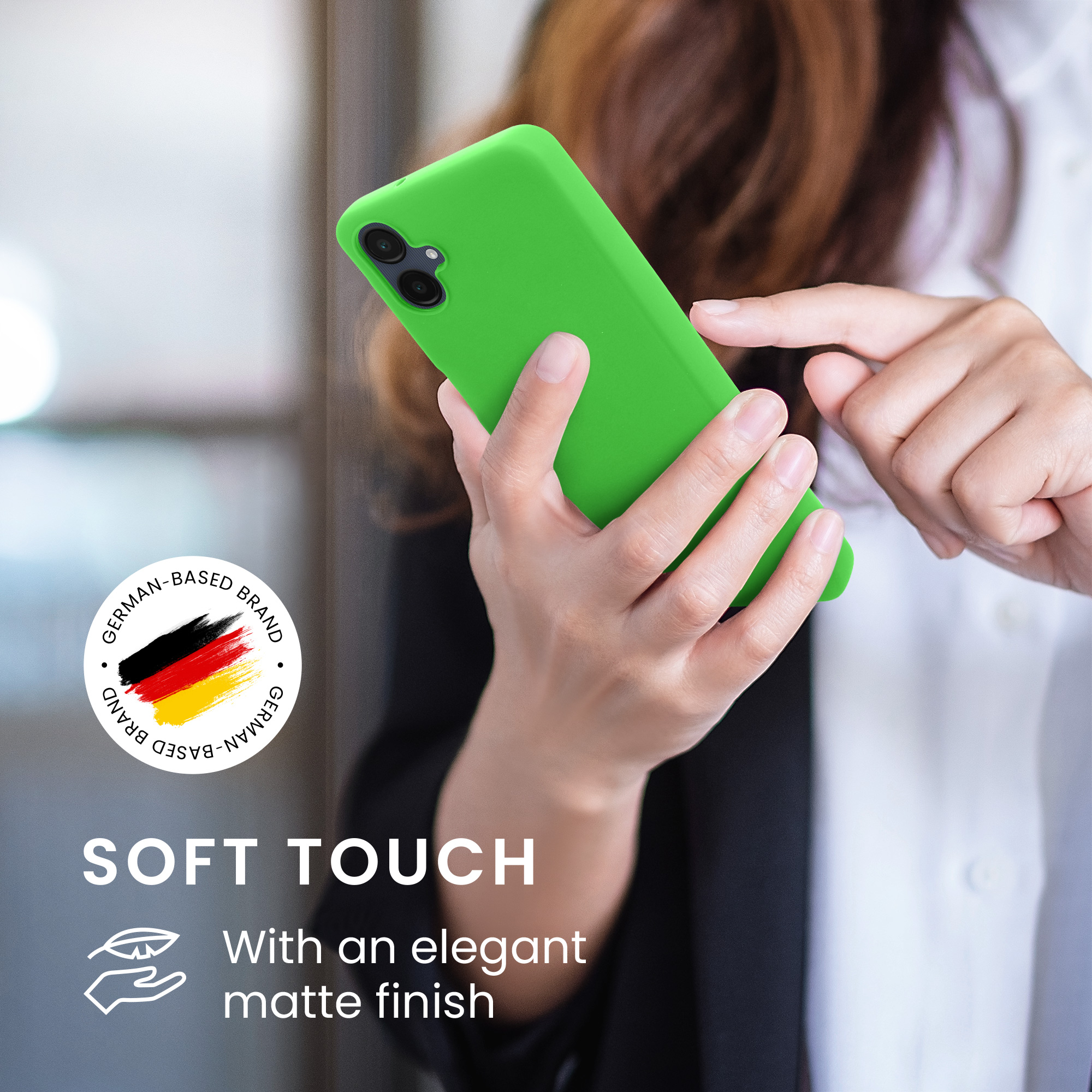 Kryt na mobil Samsung Galaxy A06 kwmobile TPU limetkově zelený