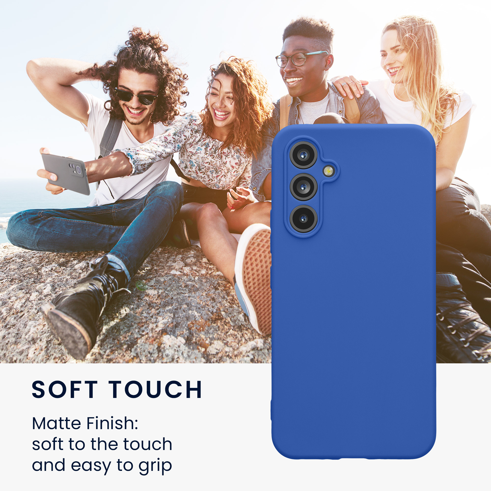 Pouzdro pro Samsung Galaxy A54 5G kwmobile tenké TPU - baltská modrá