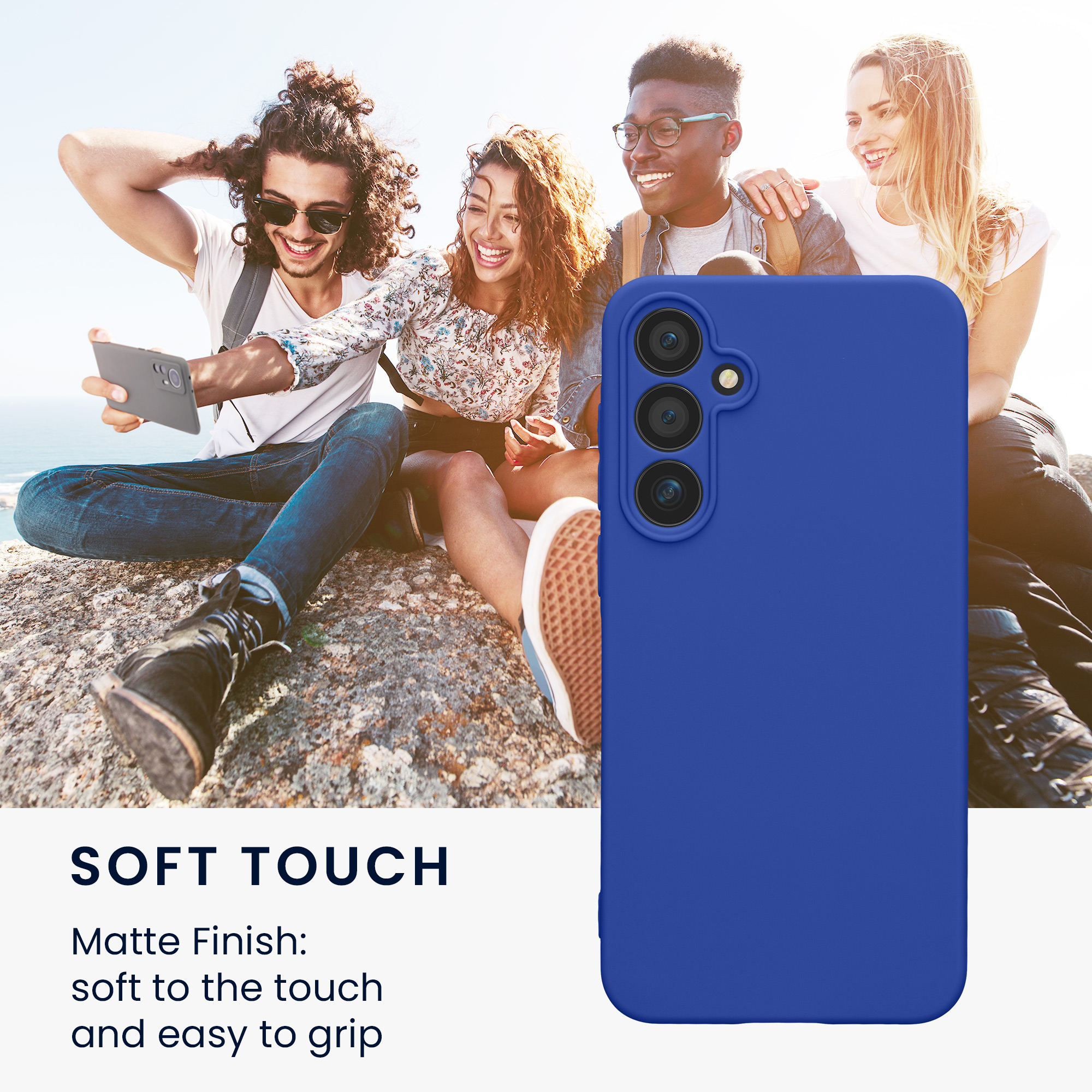 Pouzdro pro Samsung Galaxy A55 5G kwmobile tenké TPU - baltská modrá