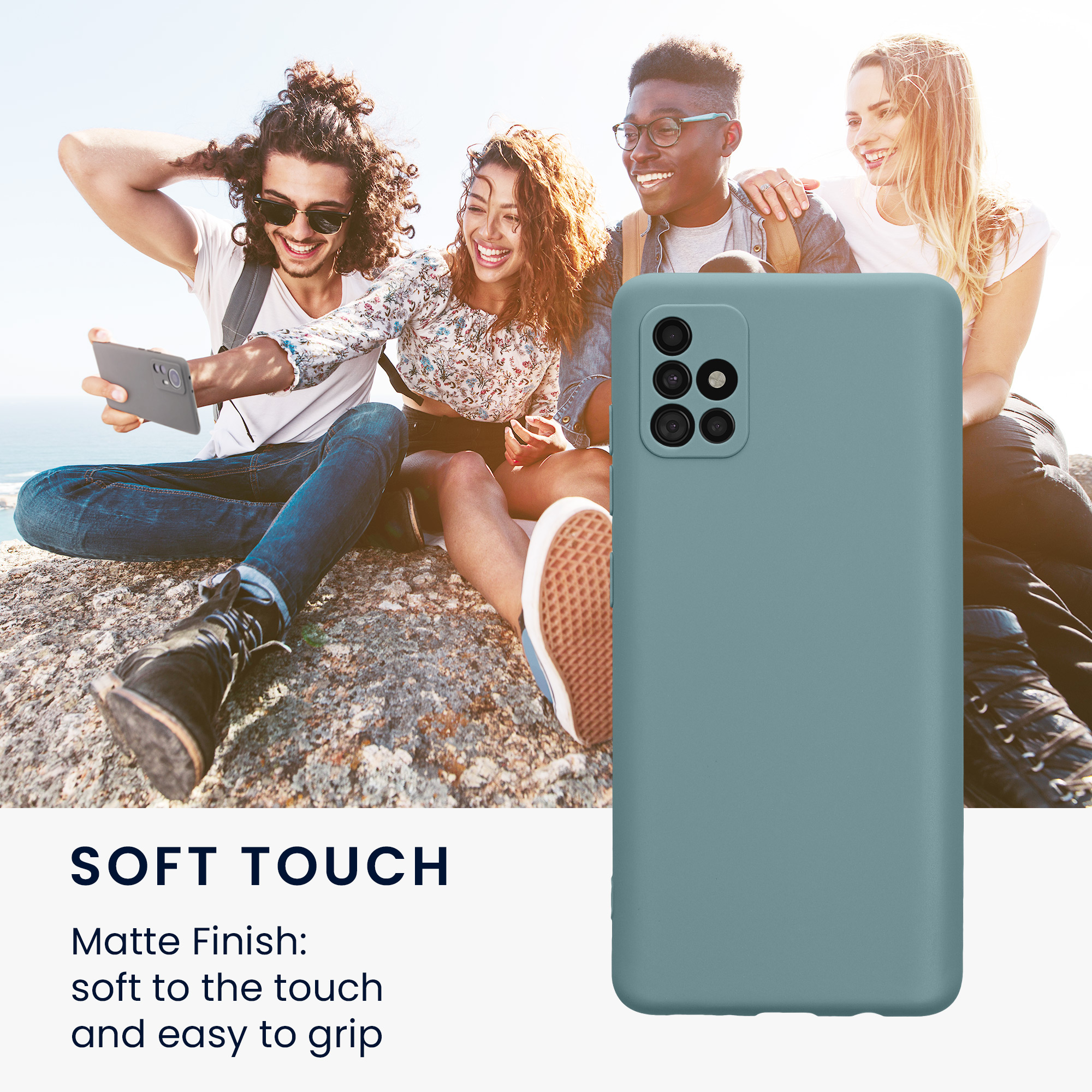 Pouzdro pro Samsung Galaxy A51 kwmobile tenké TPU - arktická noc