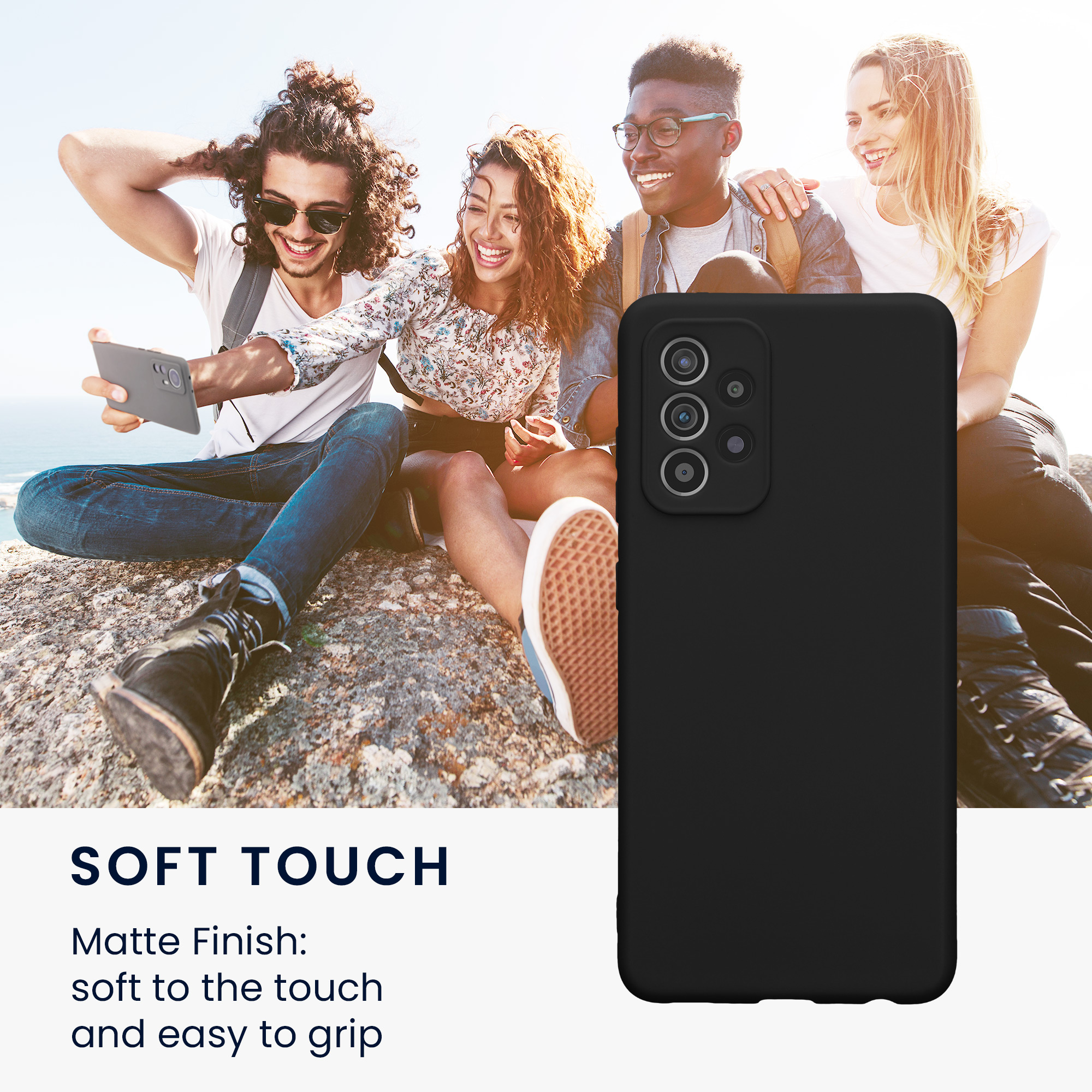 Pouzdro pro Samsung Galaxy A52 / A52 5G / A52s 5G kwmobile tenké TPU - černá