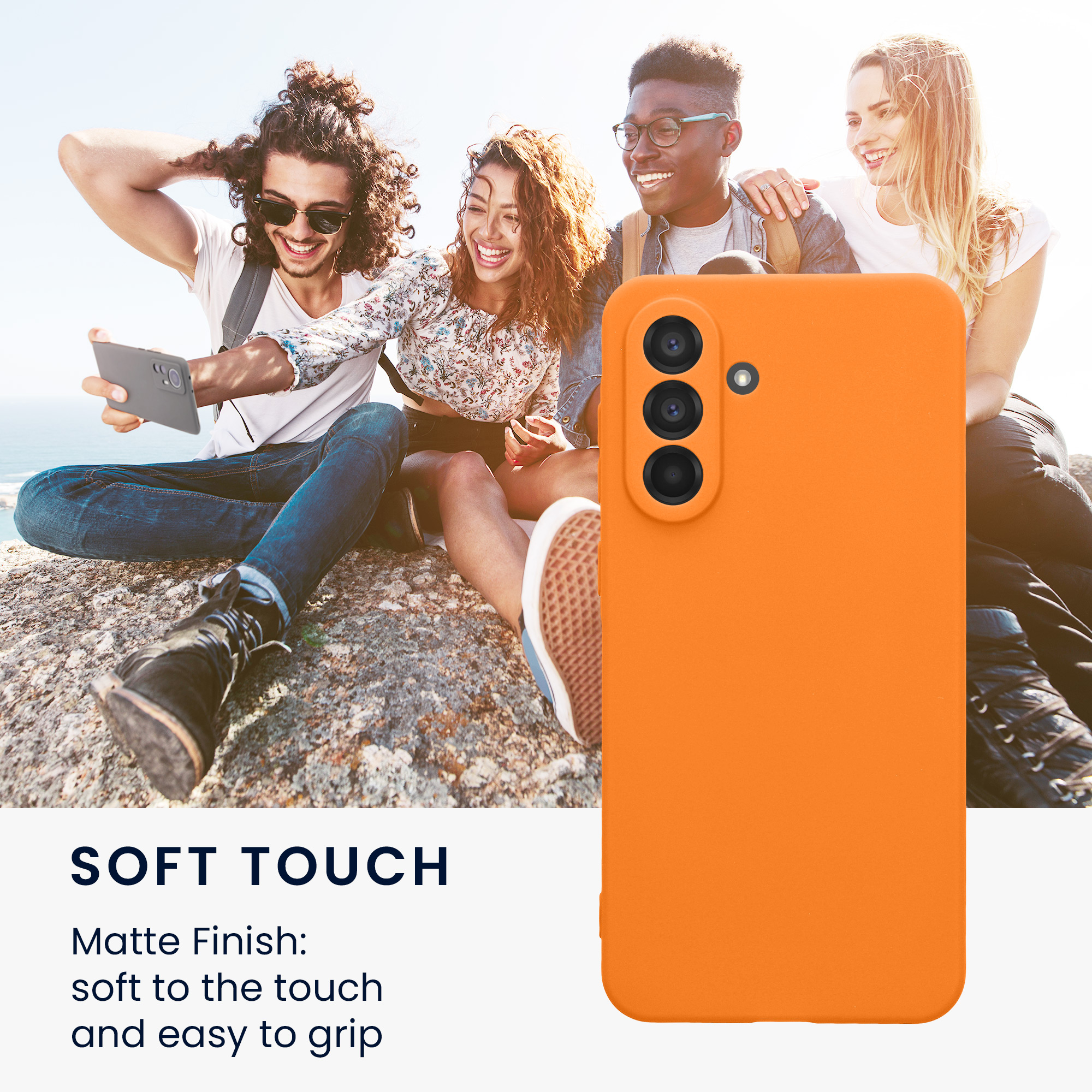Pouzdro pro Samsung Galaxy A56 5G kwmobile tenké TPU - ovocná oranžová