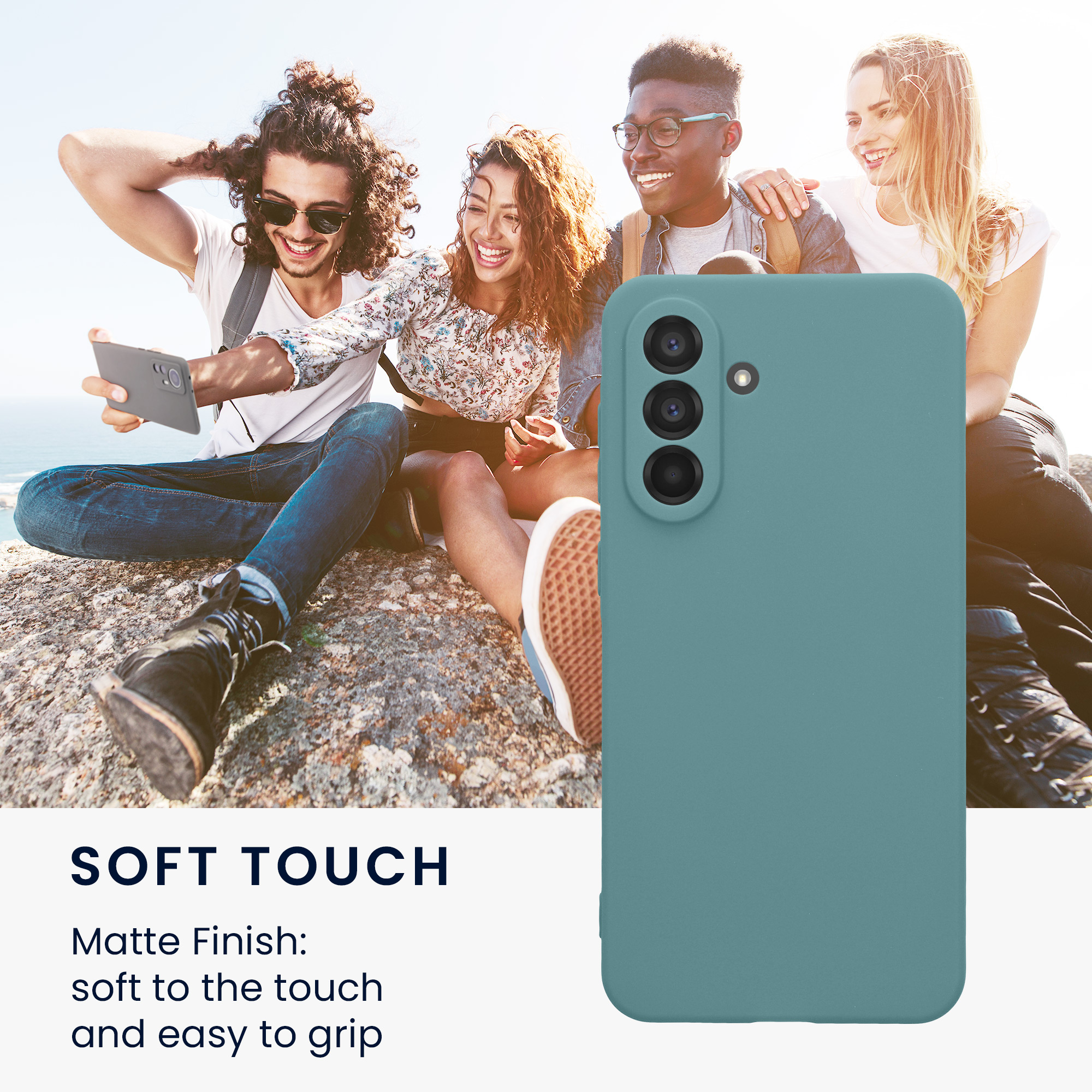 Kryt na mobil Samsung Galaxy A56 5G kwmobile slim matný TPU Arktická noc