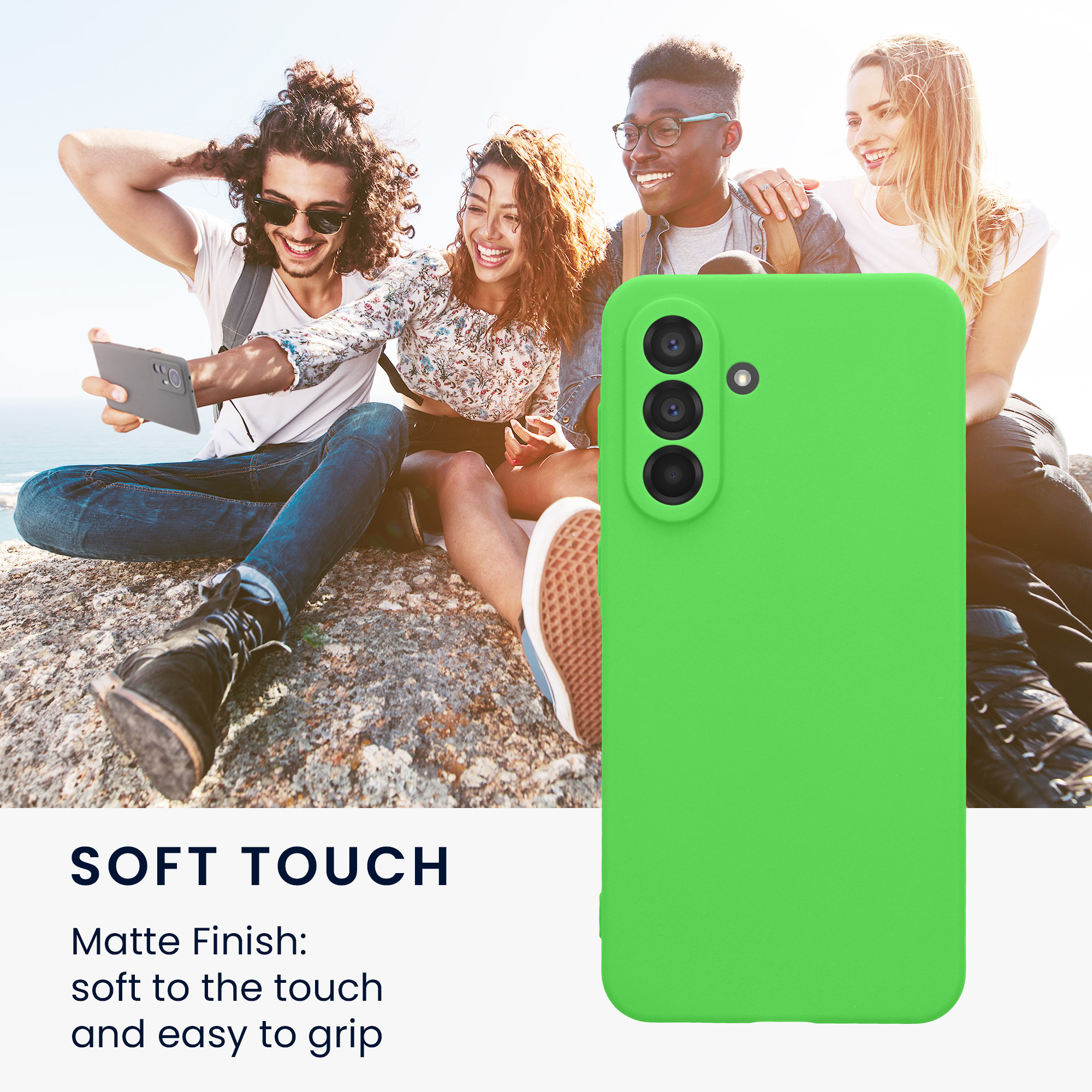Pouzdro pro Samsung Galaxy A56 5G kwmobile tenké TPU - limetkově zelená