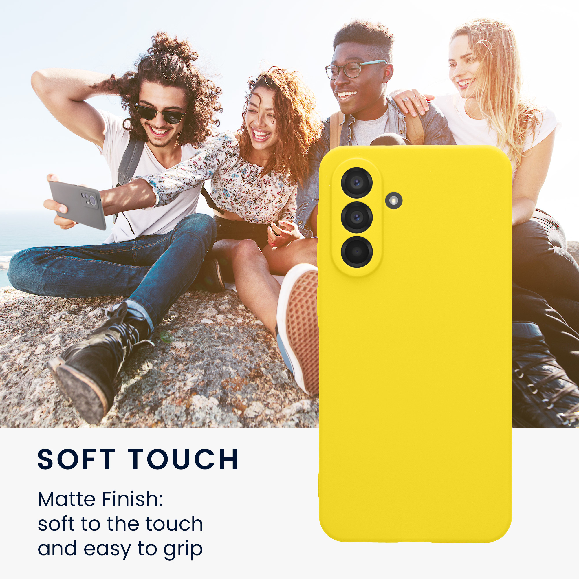 Pouzdro pro Samsung Galaxy A56 5G kwmobile tenké TPU - zářivě žlutá