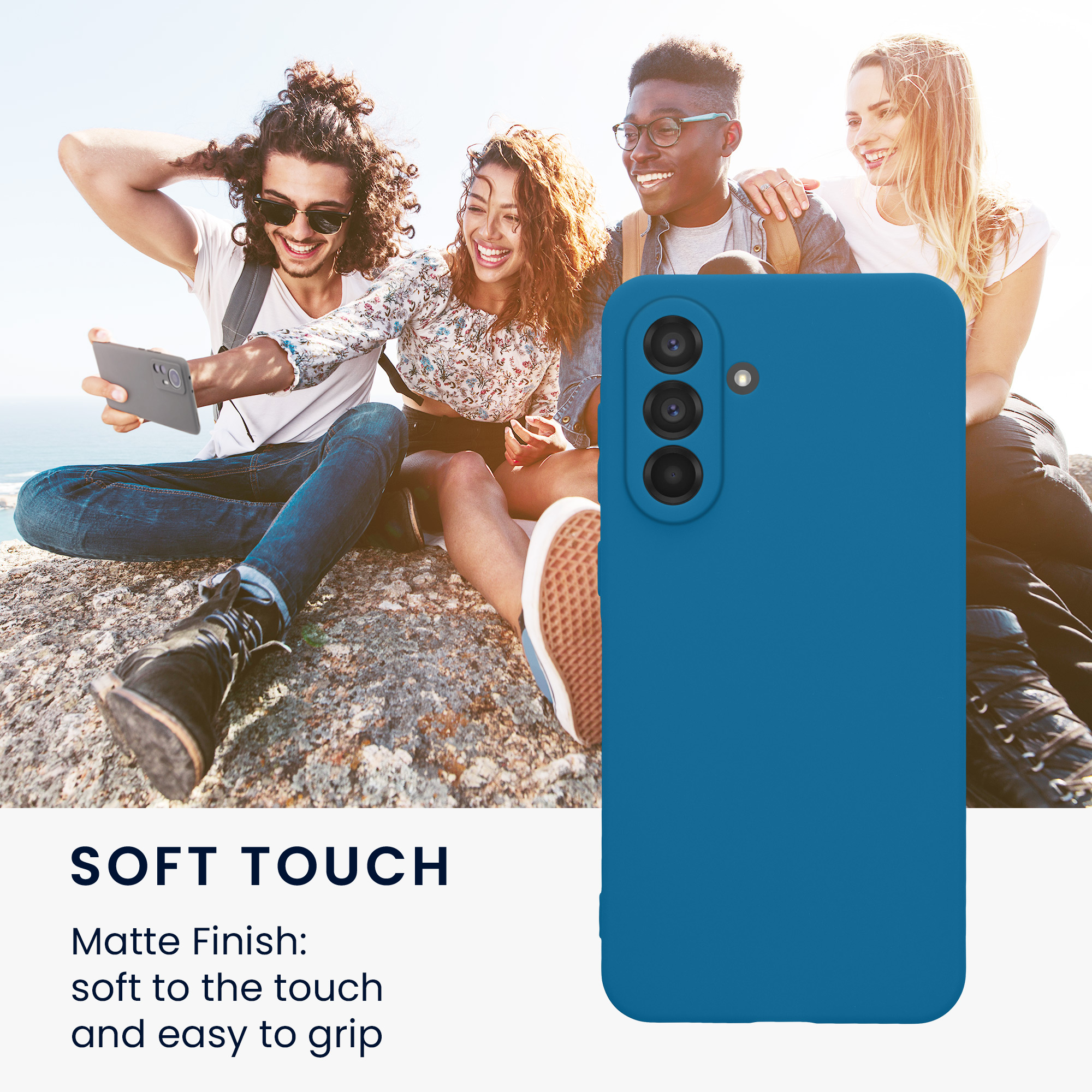 Pouzdro pro Samsung Galaxy A56 5G kwmobile tenké TPU - modrý korál