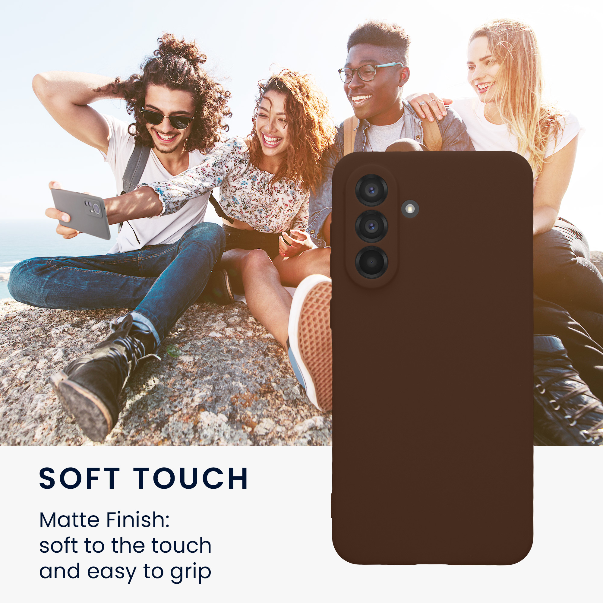 Pouzdro pro Samsung Galaxy A56 5G kwmobile tenké TPU - čokoládová