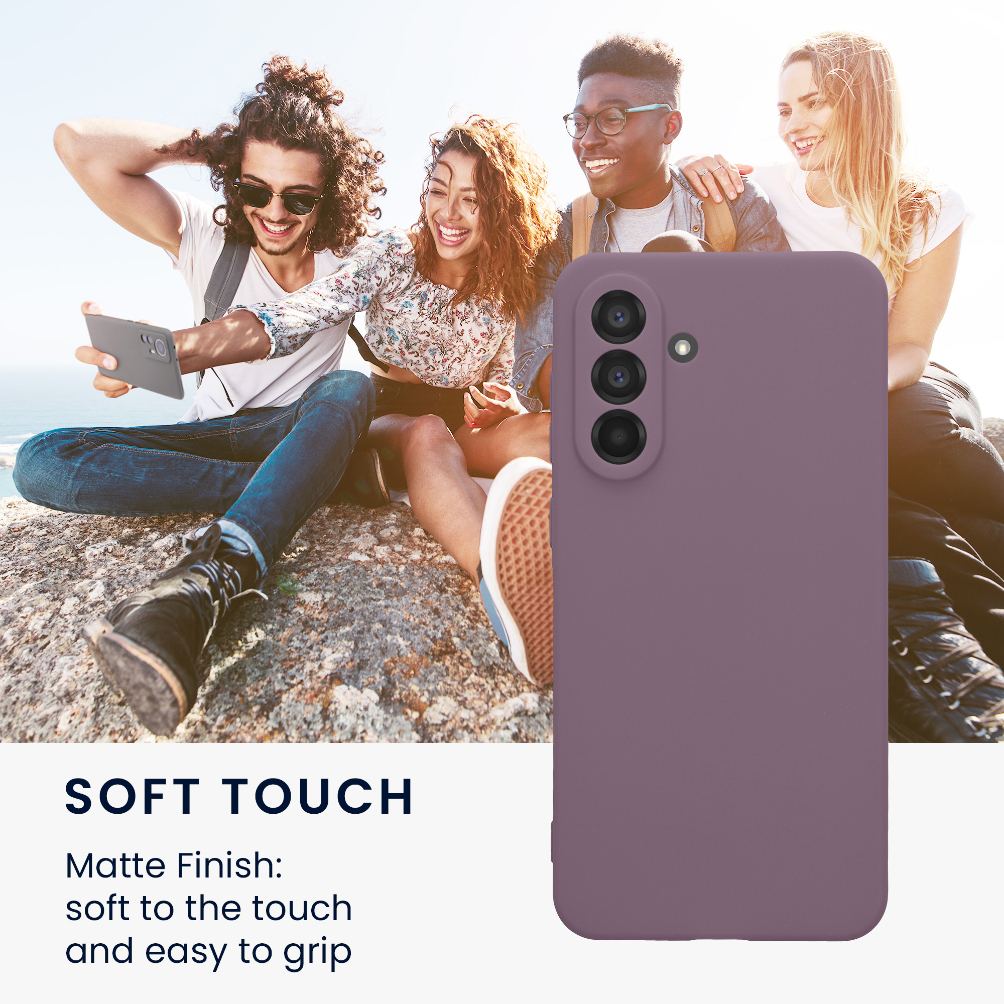 Pouzdro pro Samsung Galaxy A56 5G kwmobile tenké TPU - pastelová kosatcová