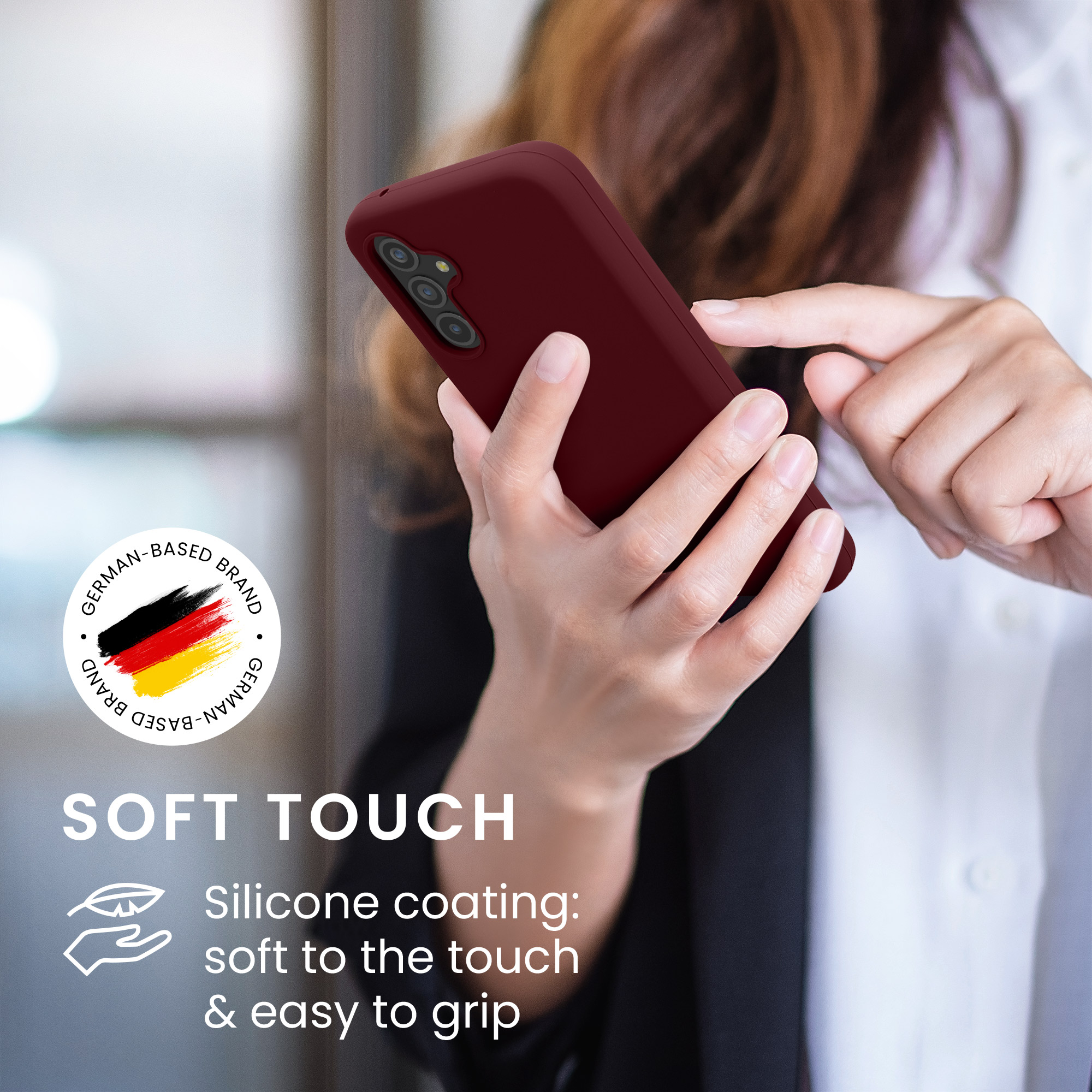 Kryt na mobil Samsung Galaxy A54 5G kwmobile TPU Bordeaux fialová