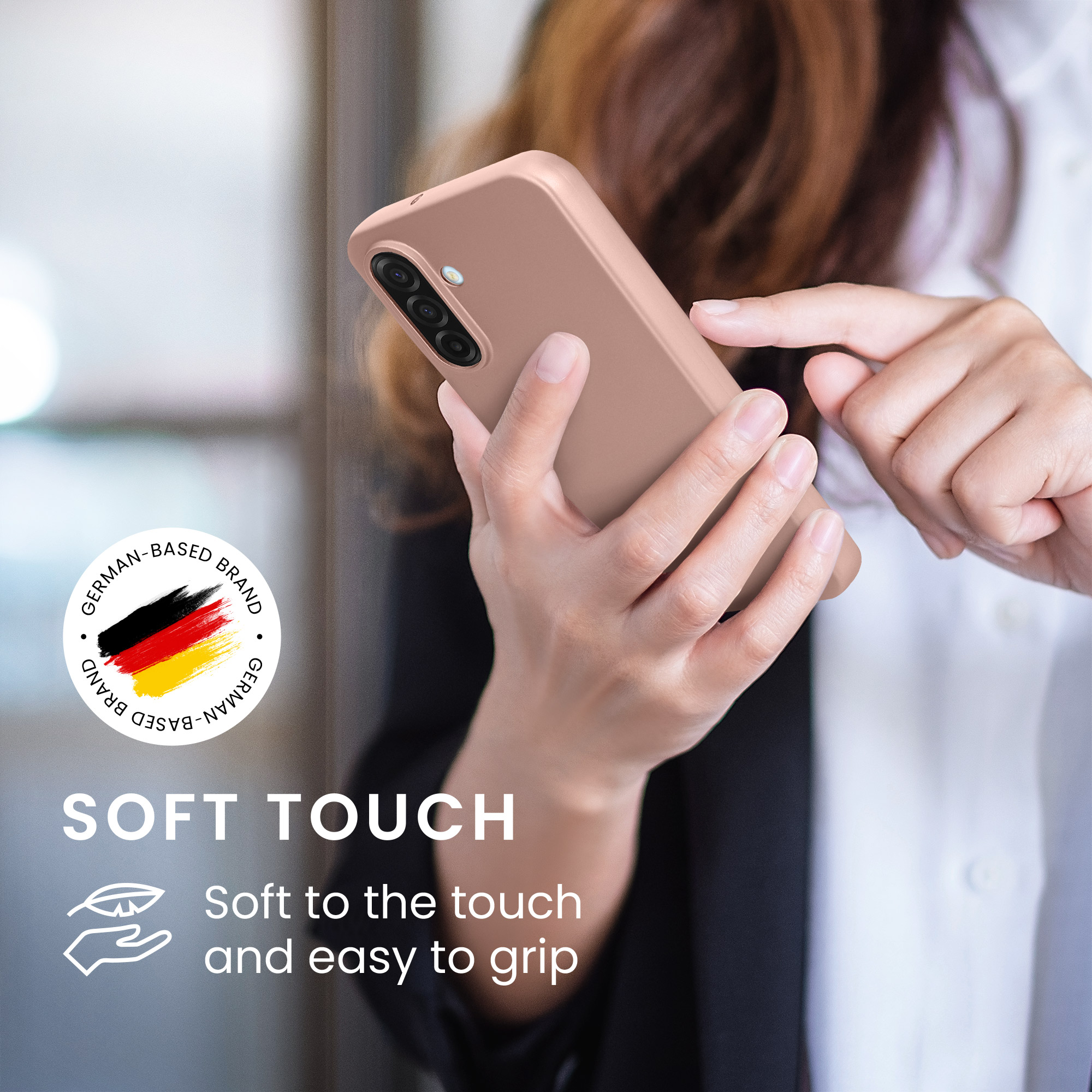 Metalický kryt na mobil Samsung Galaxy A17 4G / 5G kwmobile metalicky rose gold