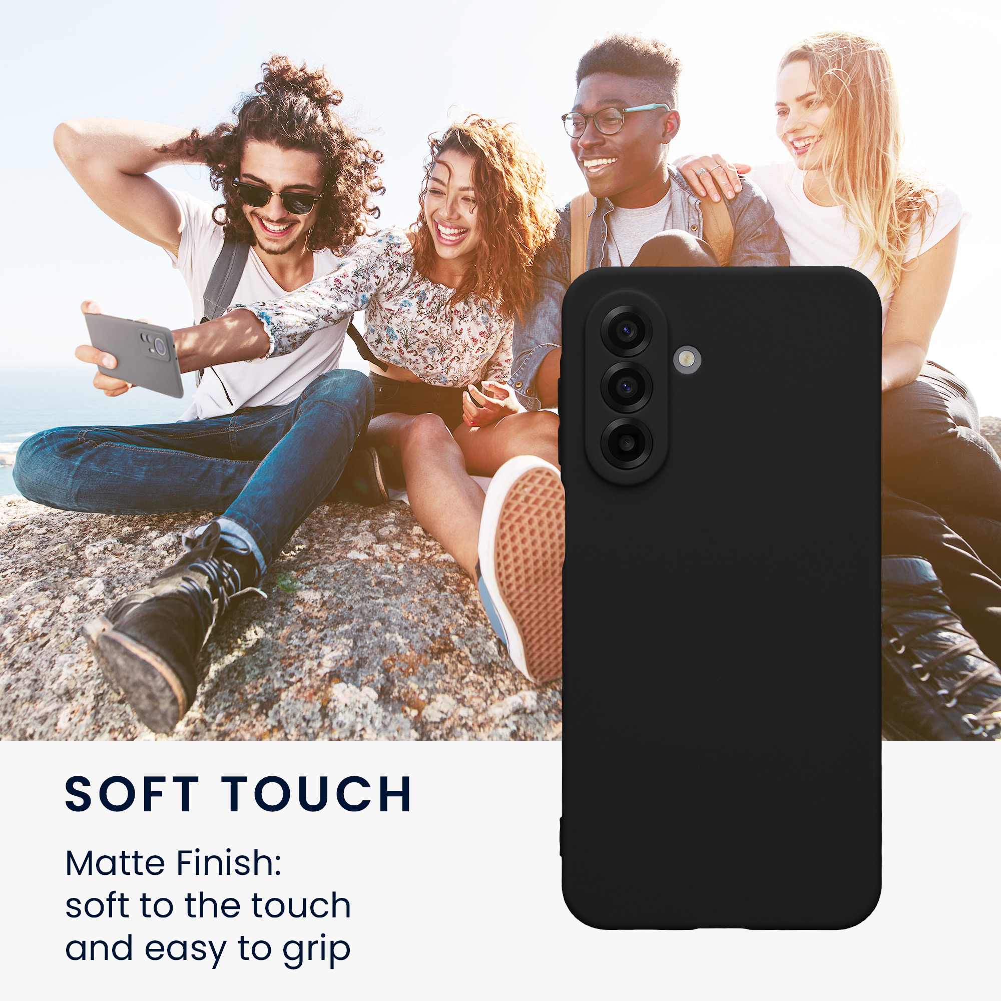Matný kryt na mobil Samsung Galaxy A17 4G / 5G kwmobile černý