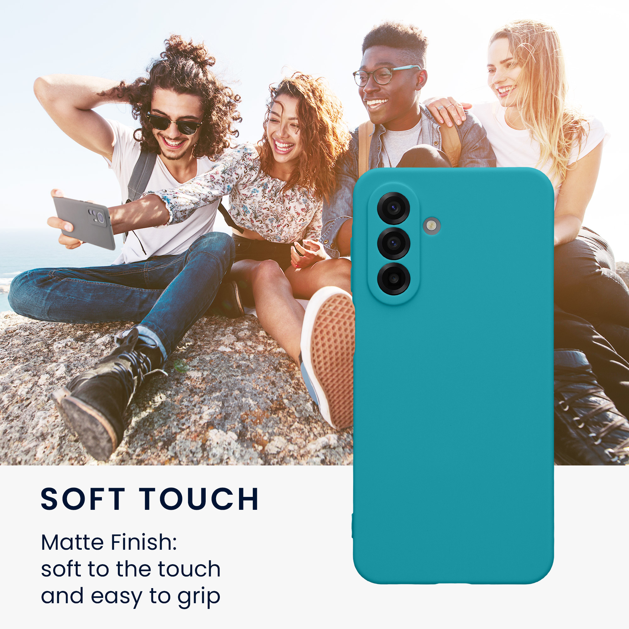 Matný kryt na mobil Samsung Galaxy A17 4G / 5G kwmobile matně petrolejový