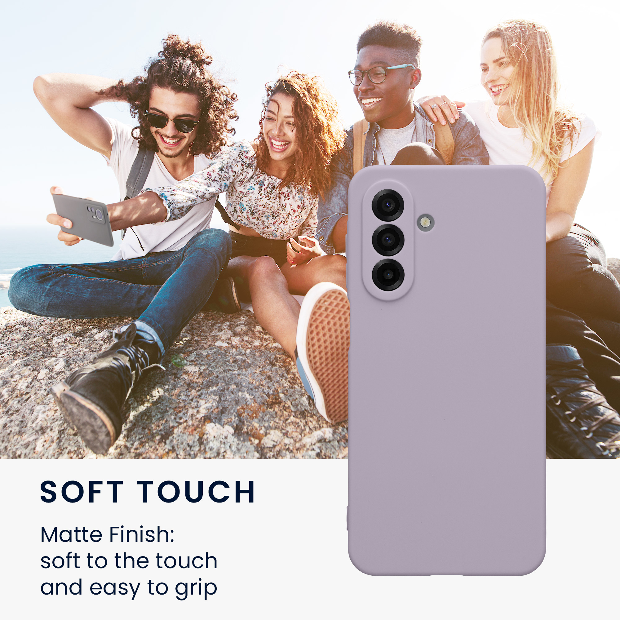 Matný kryt na mobil Samsung Galaxy A17 4G / 5G kwmobile levandulový