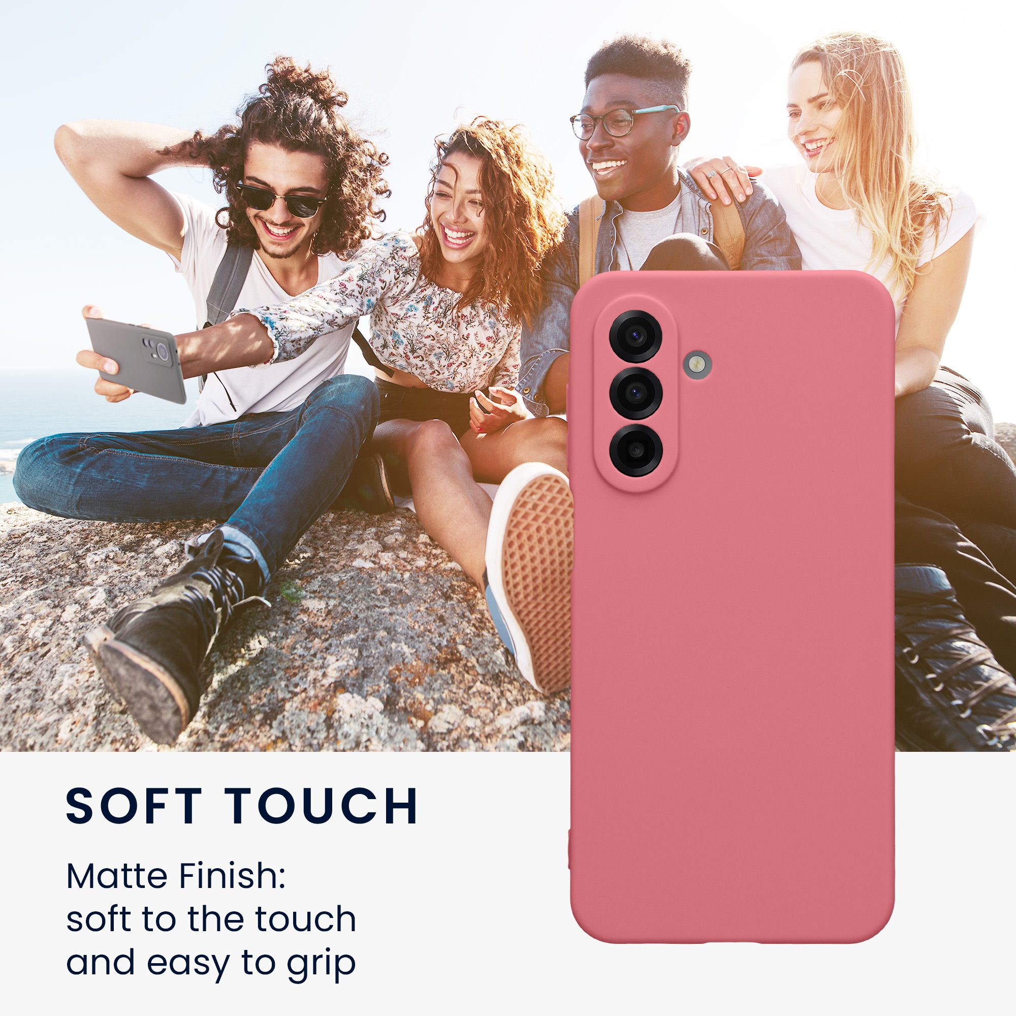 Pouzdro pro Samsung Galaxy A17 4G / 5G kwmobile tenké TPU - tmavě starorůžová